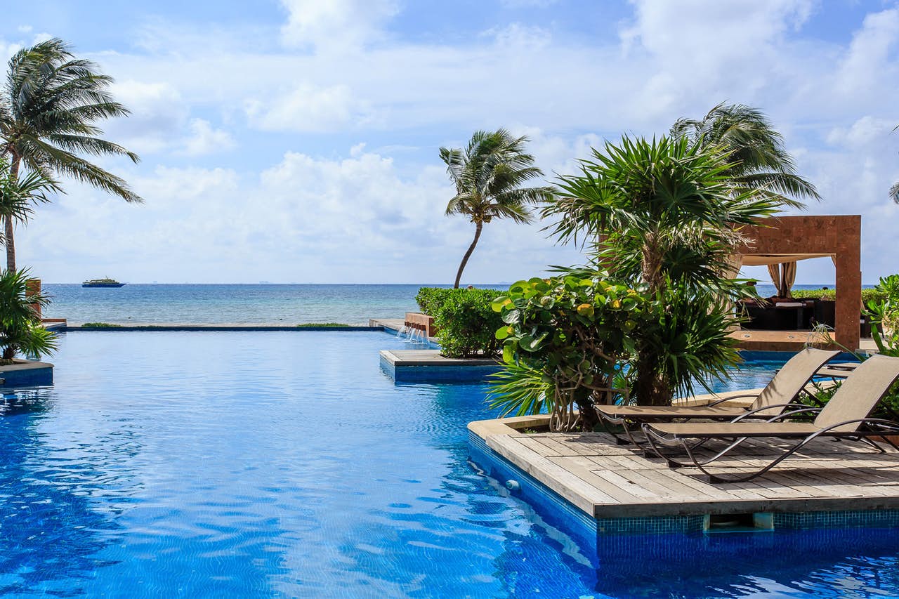 Playa del Carmen, Mexico vacation rental with oceanfront pool