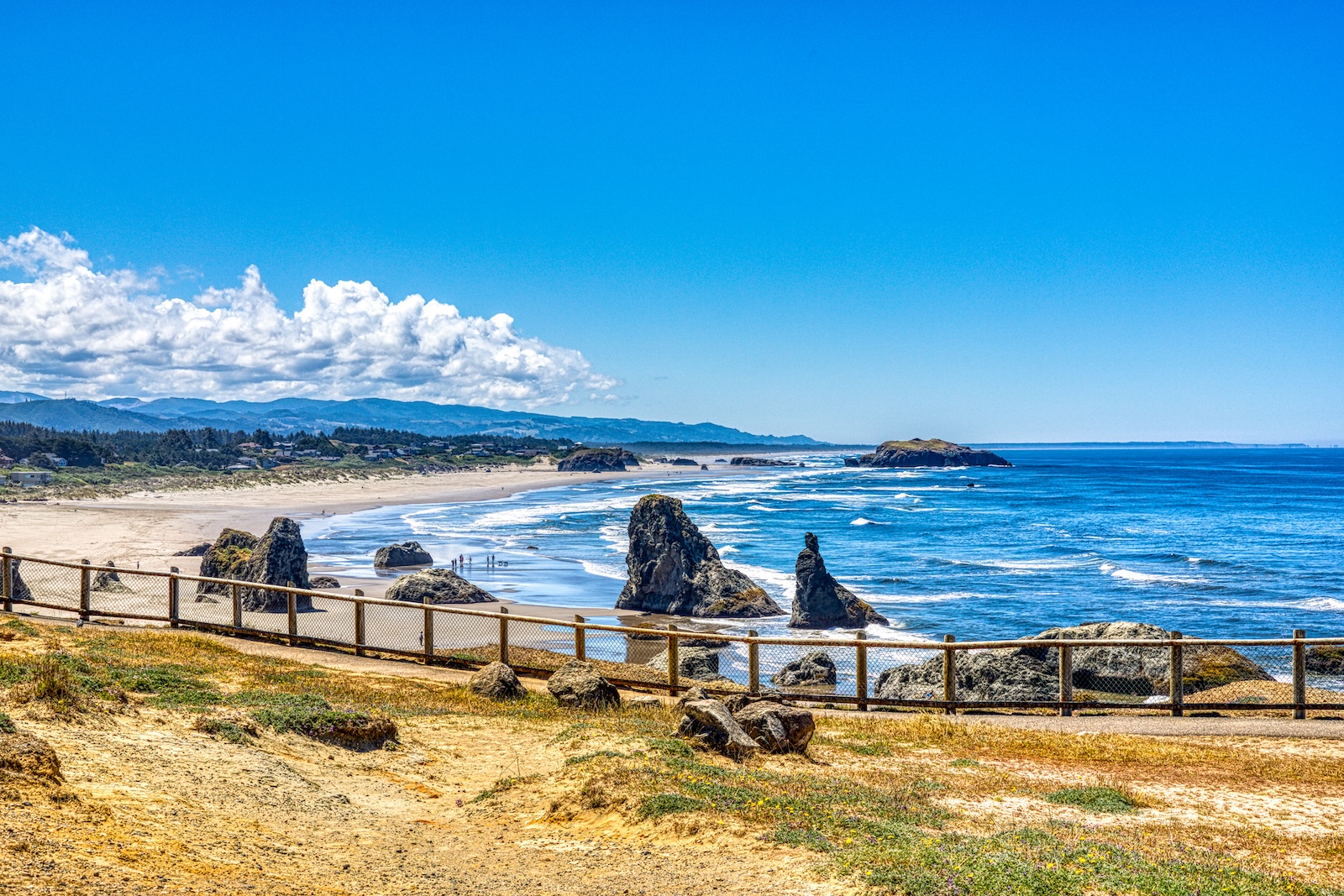 The coastline of Bandon, Oregon.