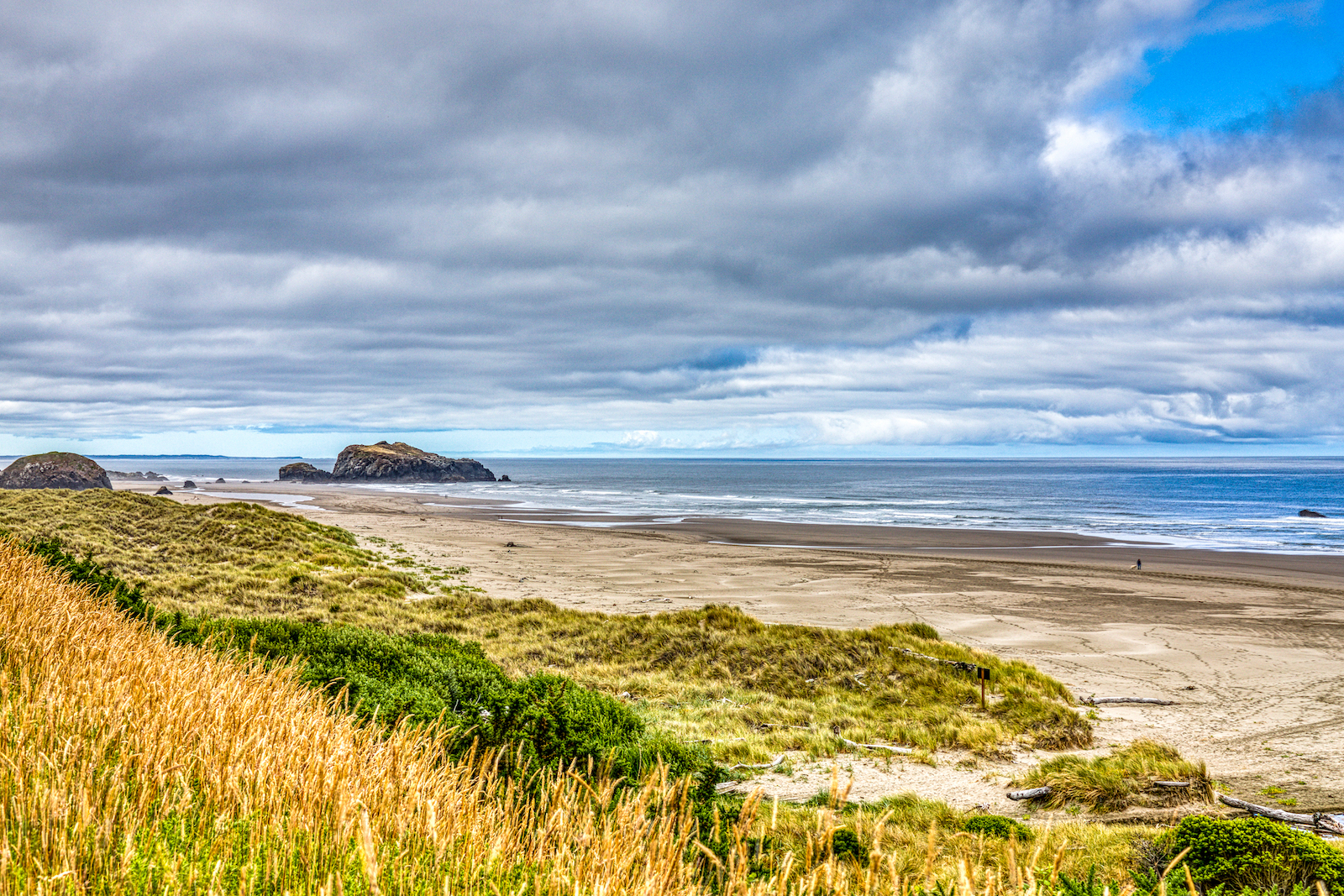 The beach at Bandon, Oregon.
