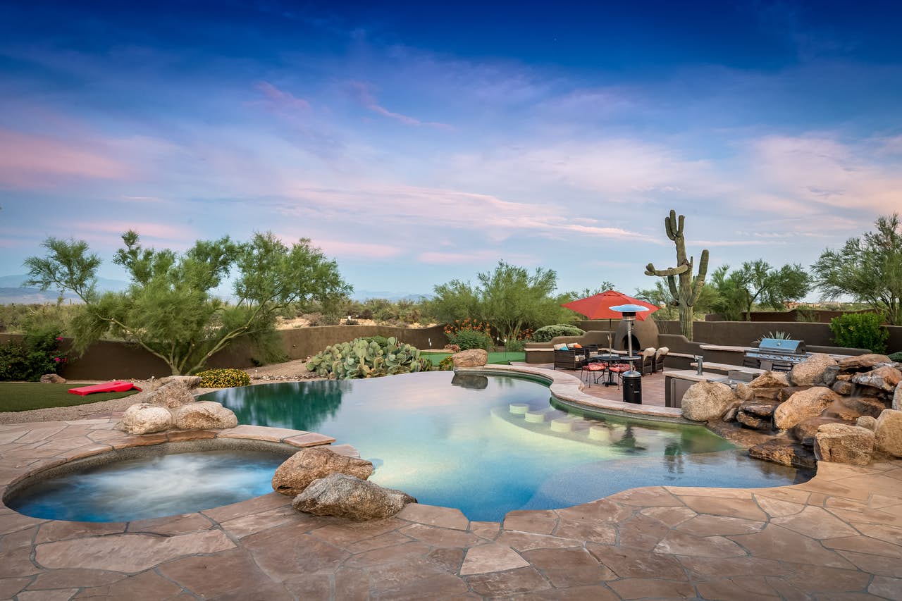 Scottsdale, AZ vacation rental with outdoor pool and hot tub