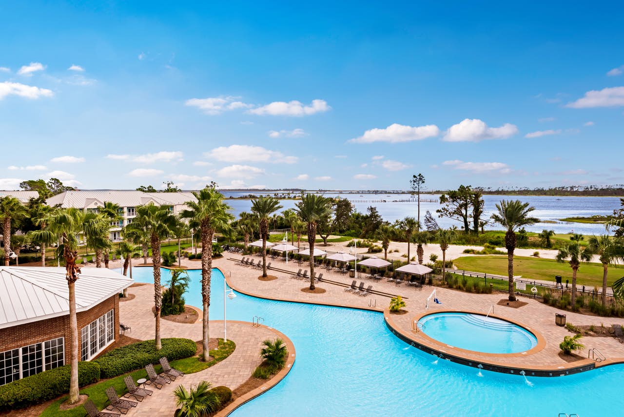resort pool and hot tub in Florida