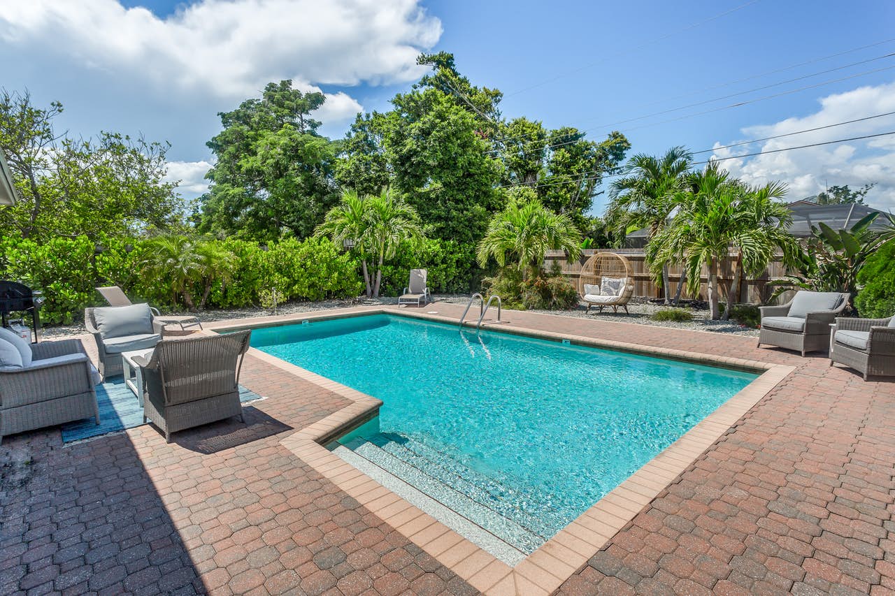 private outdoor pool in Naples, FL