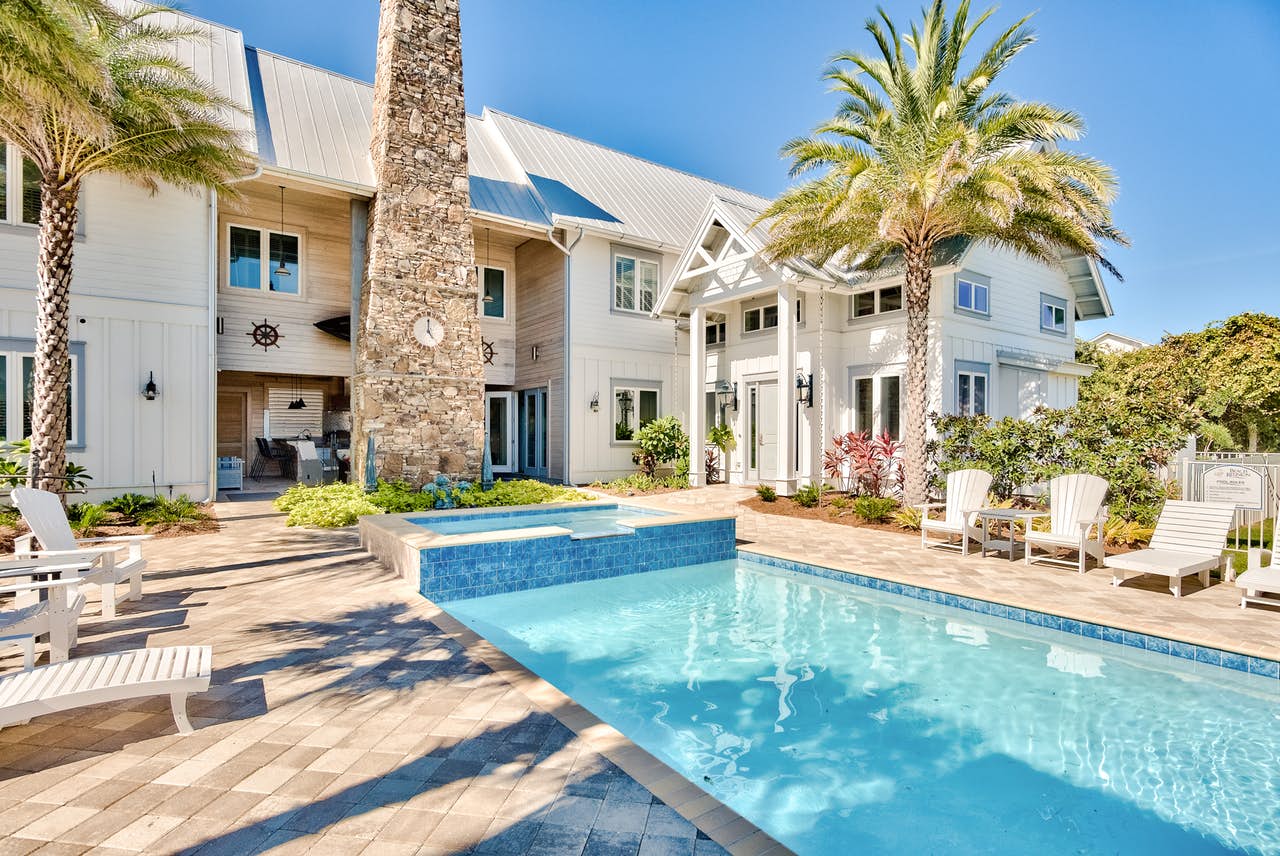 Miramar Beach, FL vacation rental with a large outdoor pool