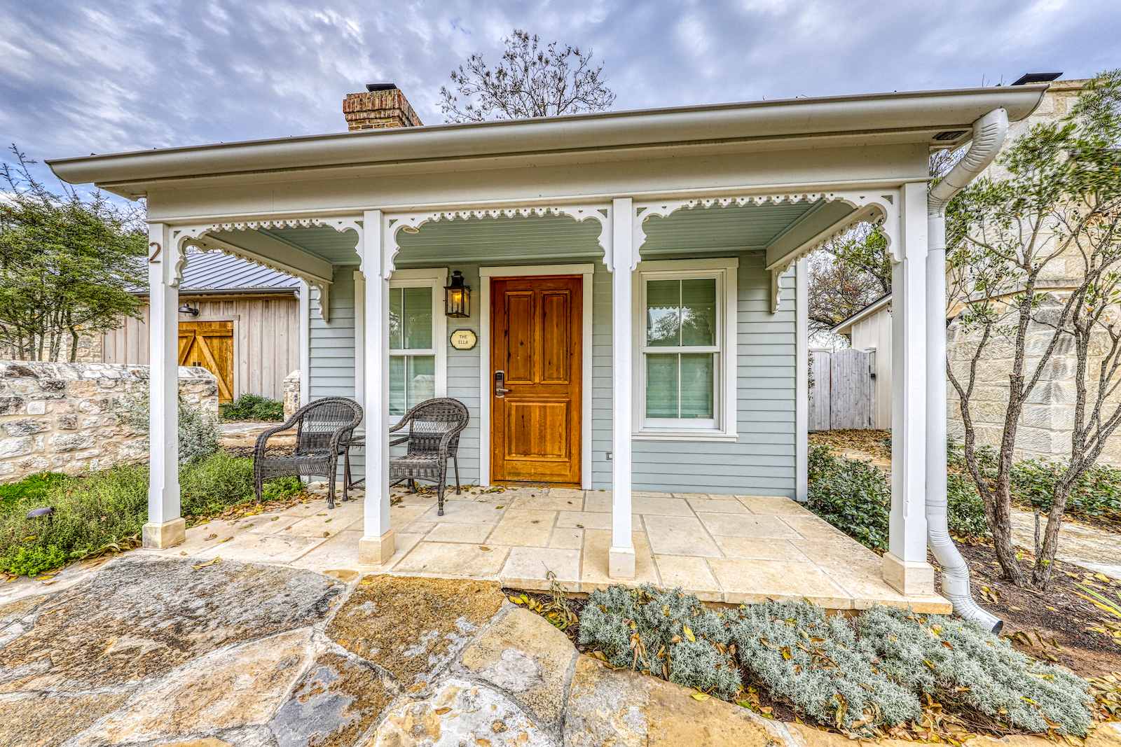 The exterior of a vacation rental in Fredericksburg, Tx.