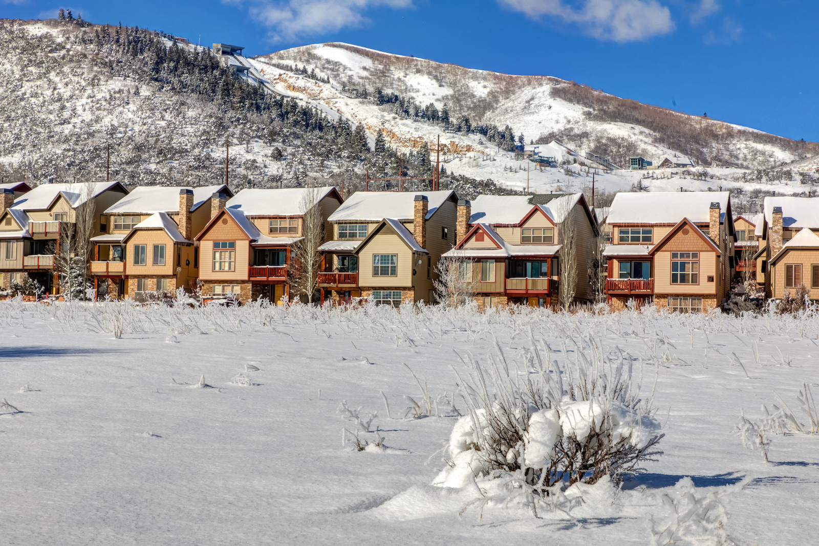 Landscape shot of Bear Hollow Resort in Park City, Utah