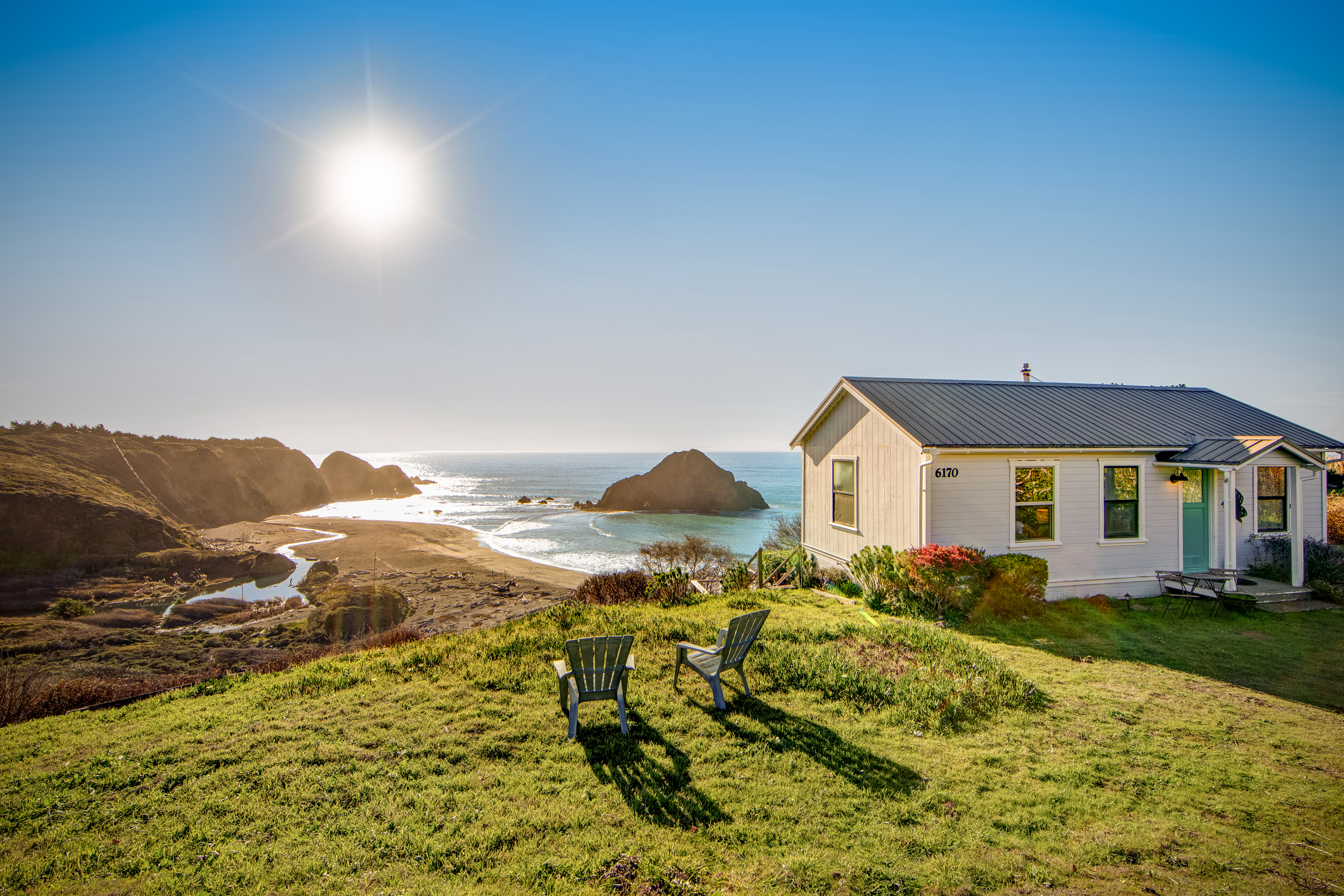 perfect sunny day on the coast in greenwood