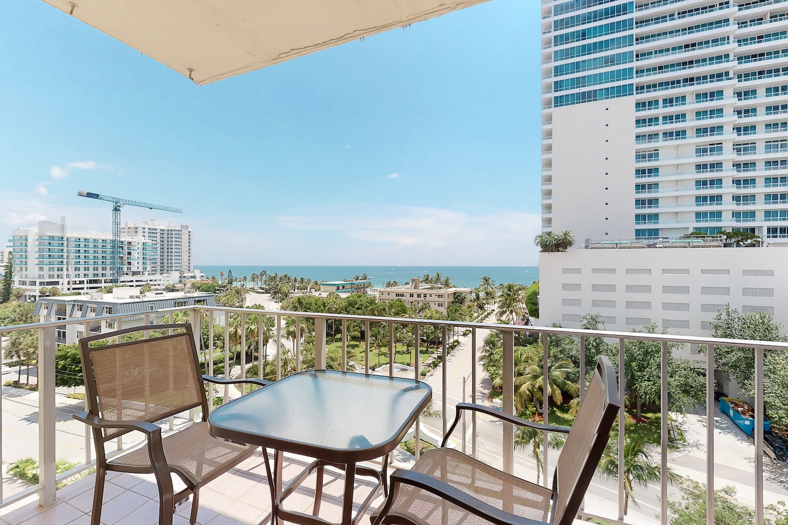 View from the balcony of a Fort Lauderdale, FL vacation rental.