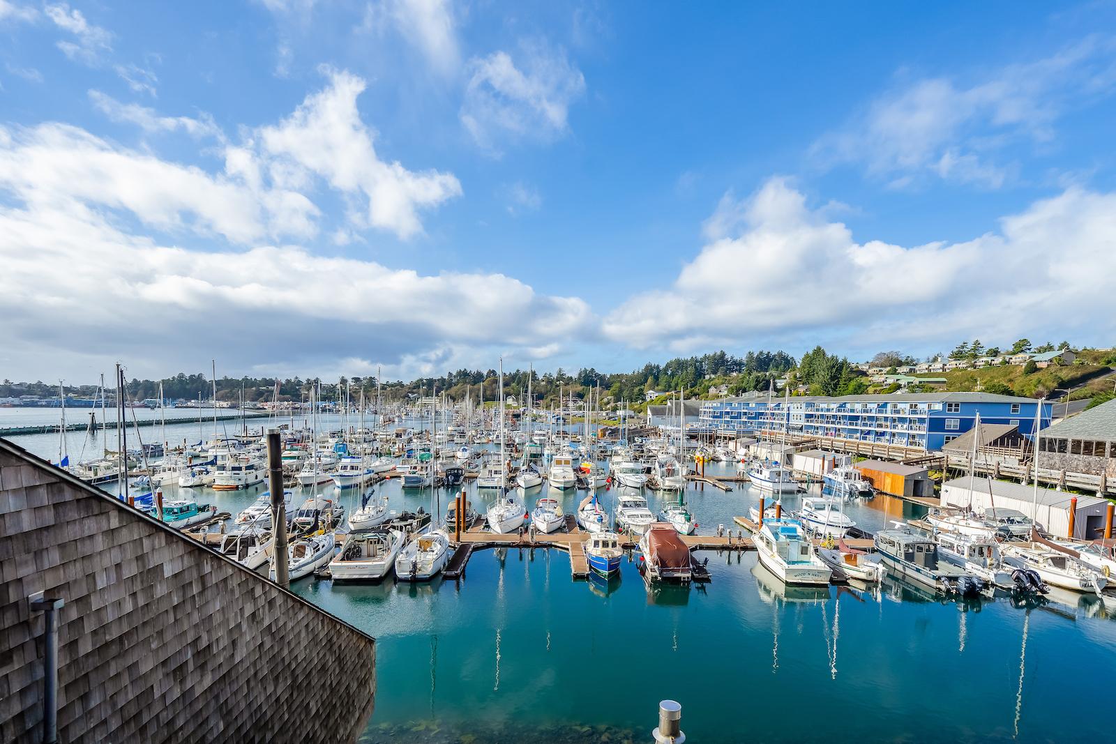 The marina at Newport, Oregon.