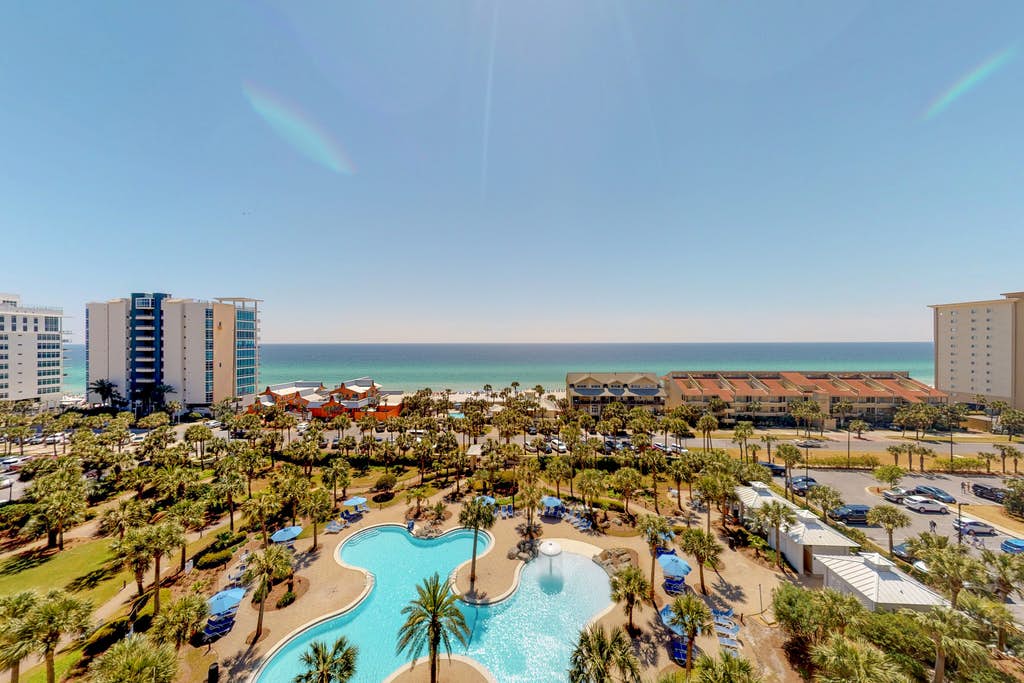 resort pool near ocean in destin, florida