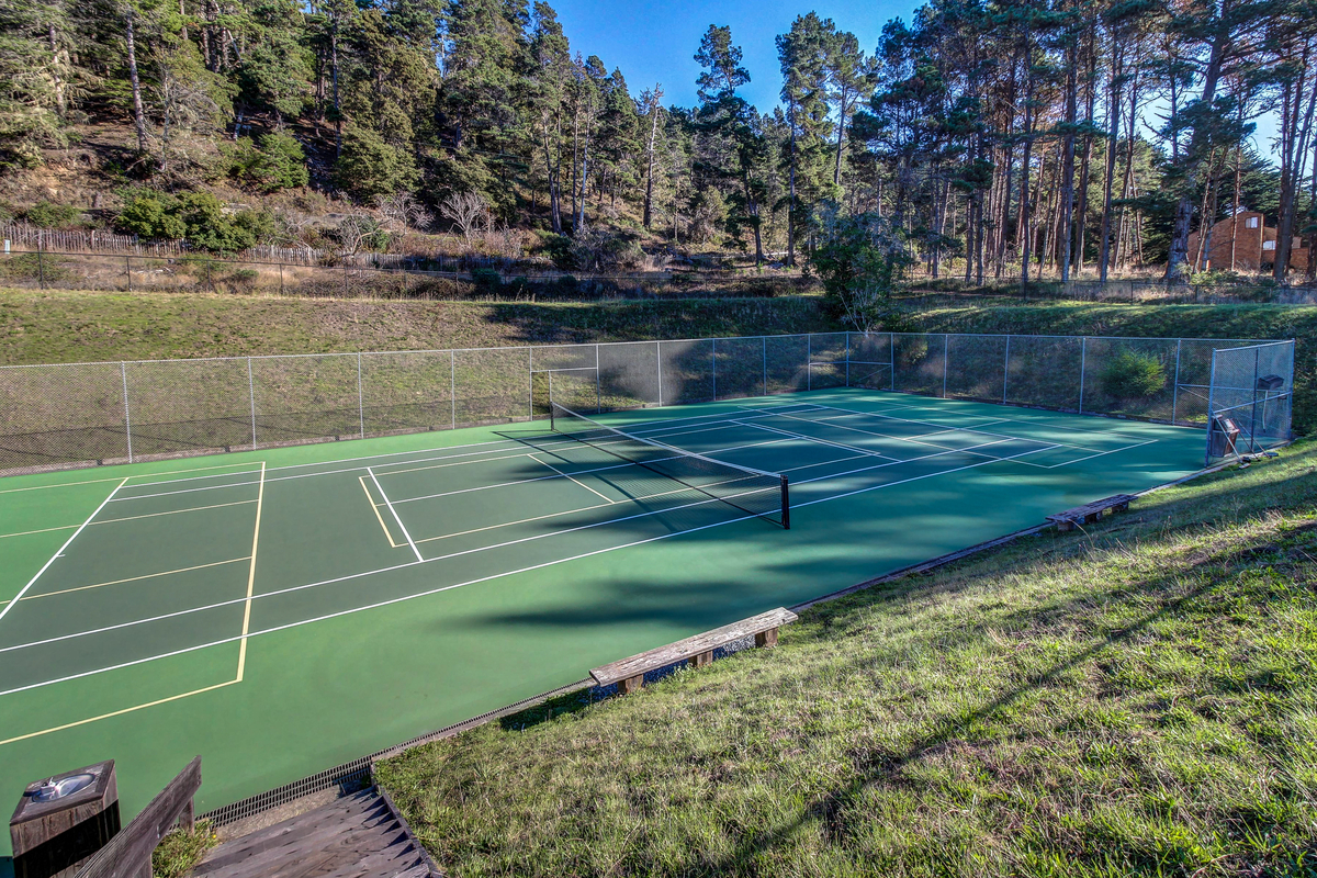 tennis court in Sea Ranch, California