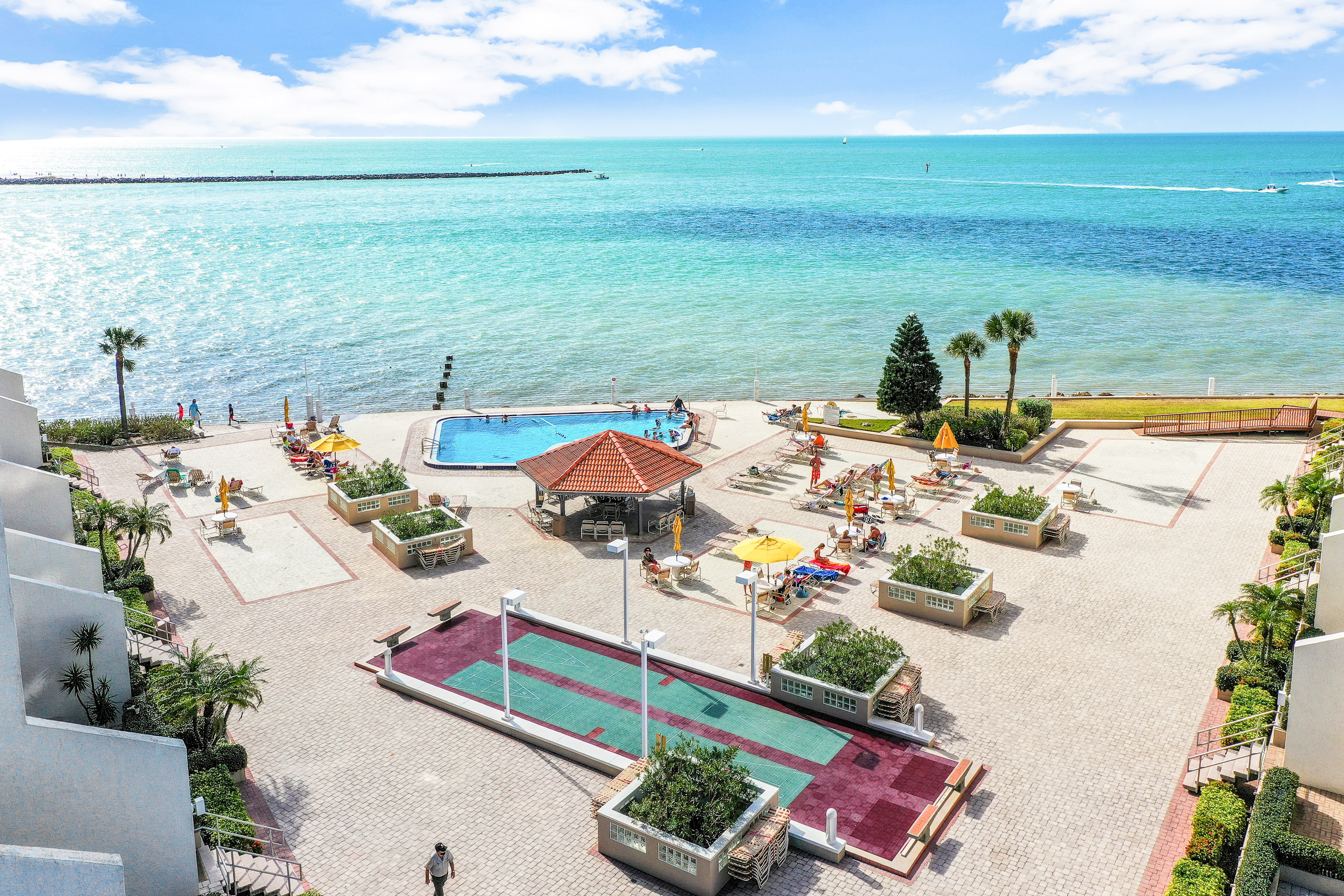 beachfront resort with oceanfront pool along the Florida Gulf Coast