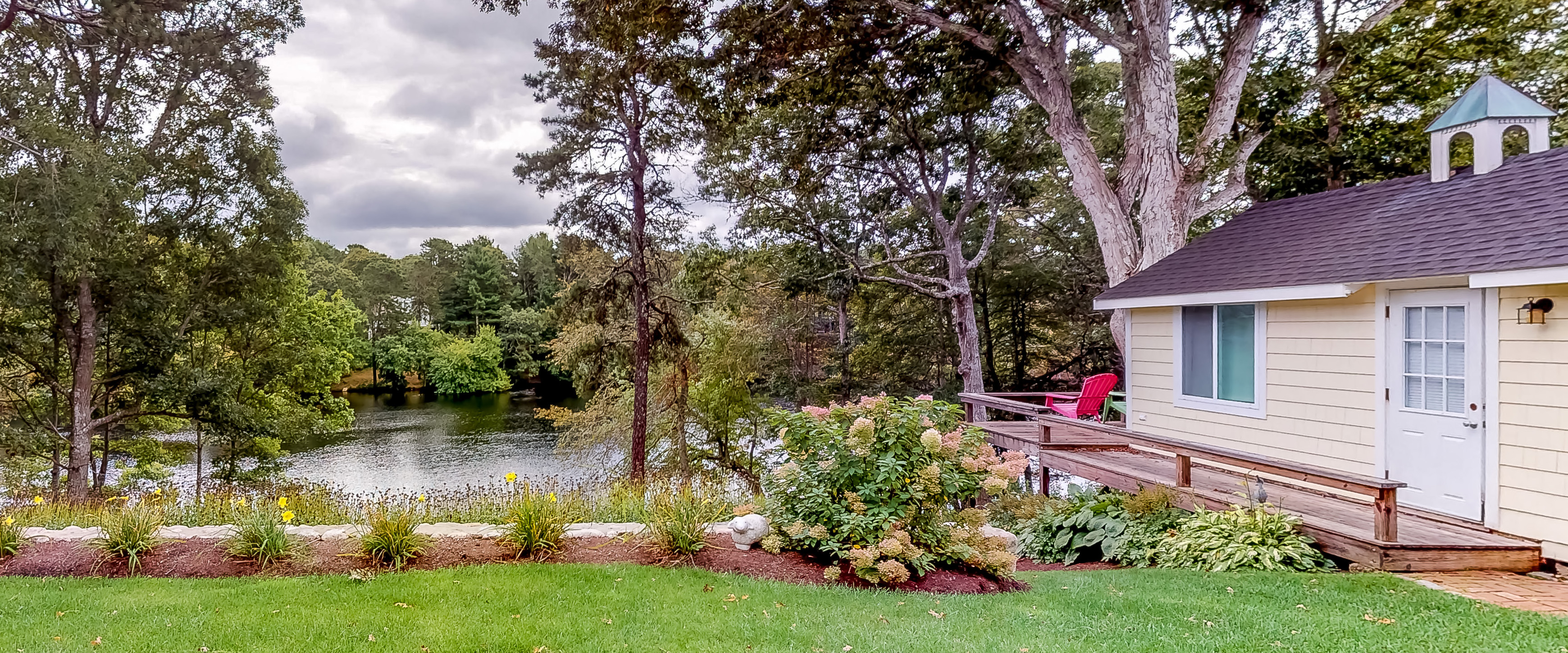 Vacation rental with view of the water in Cape Cod
