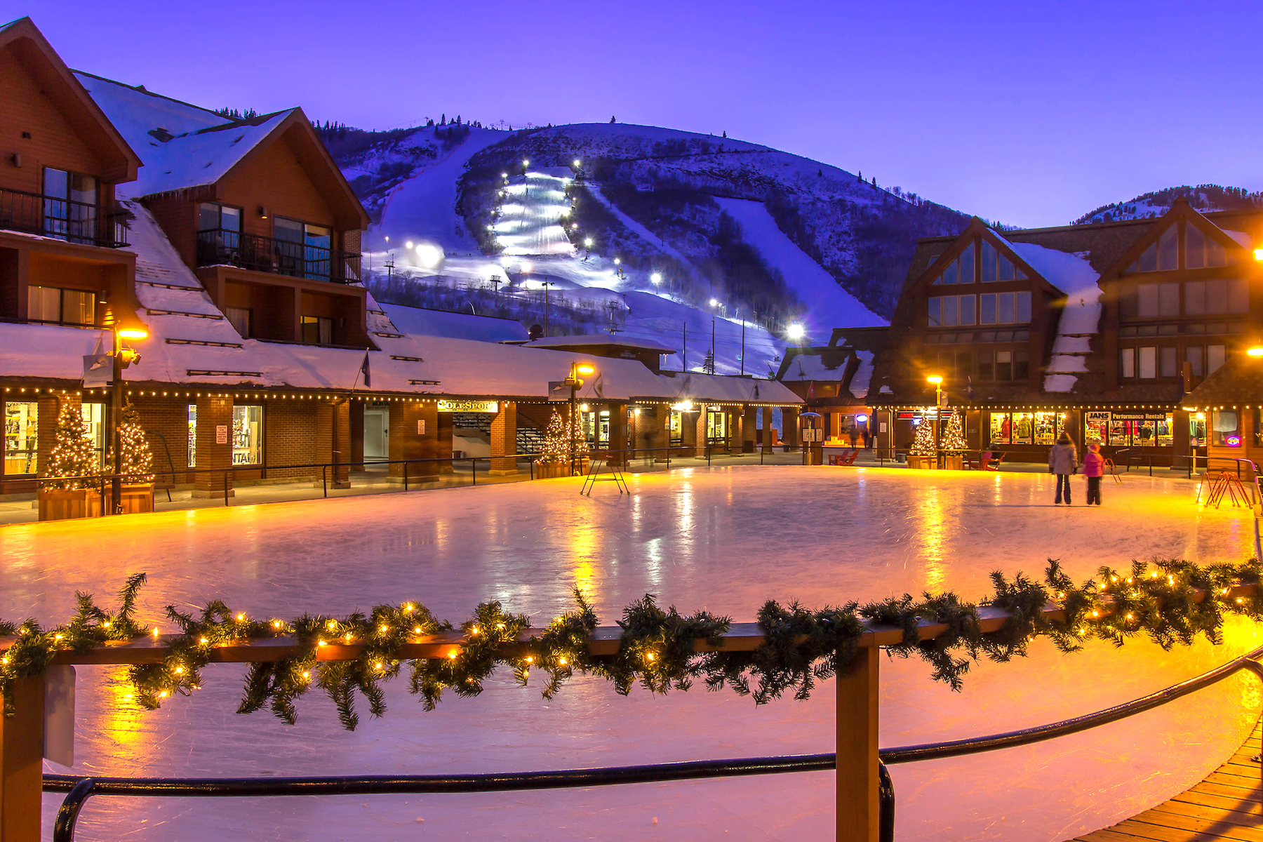 The ice rink at The Lodge at the Park City Mountain Resort.