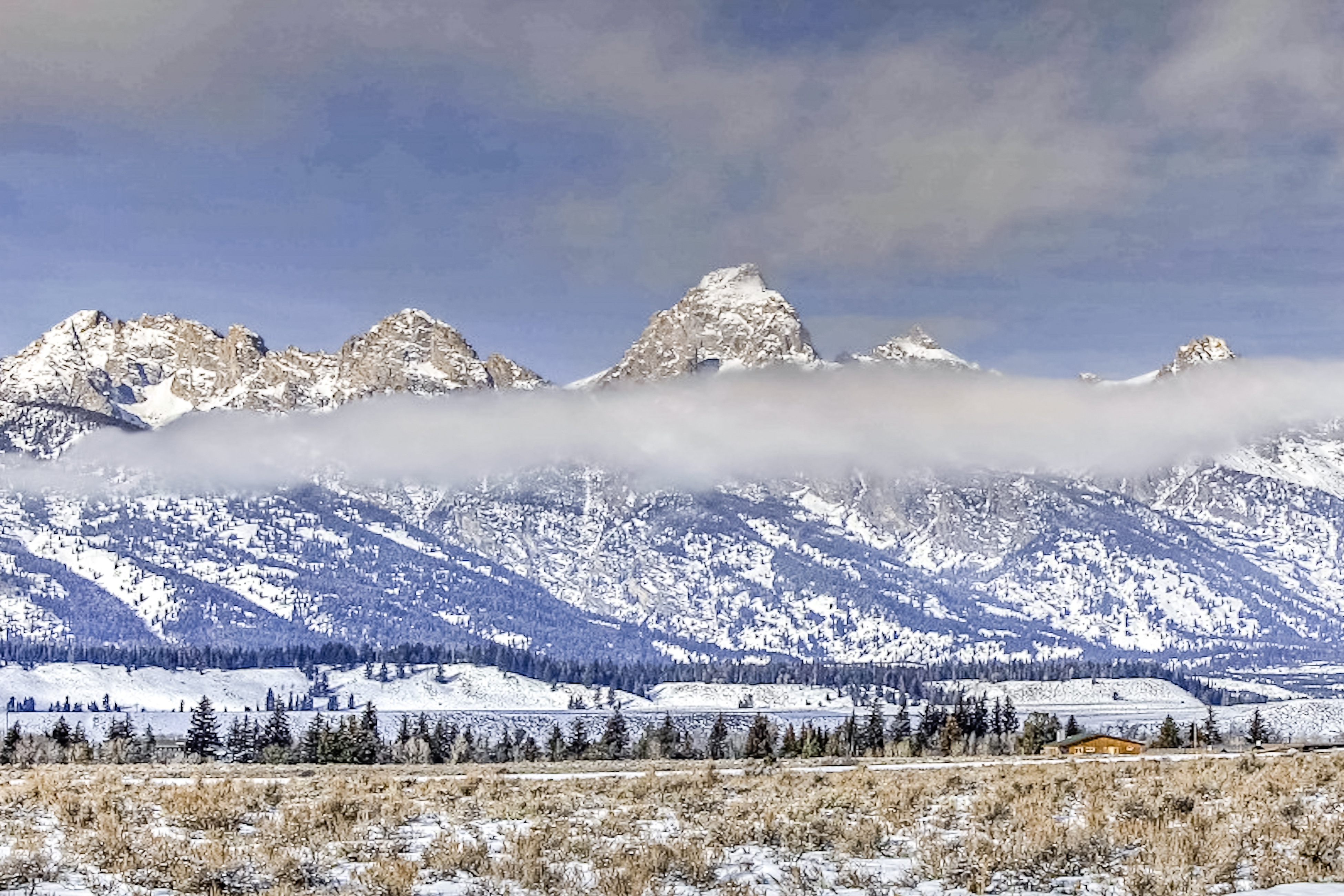 Jackson hole, WY in the winter