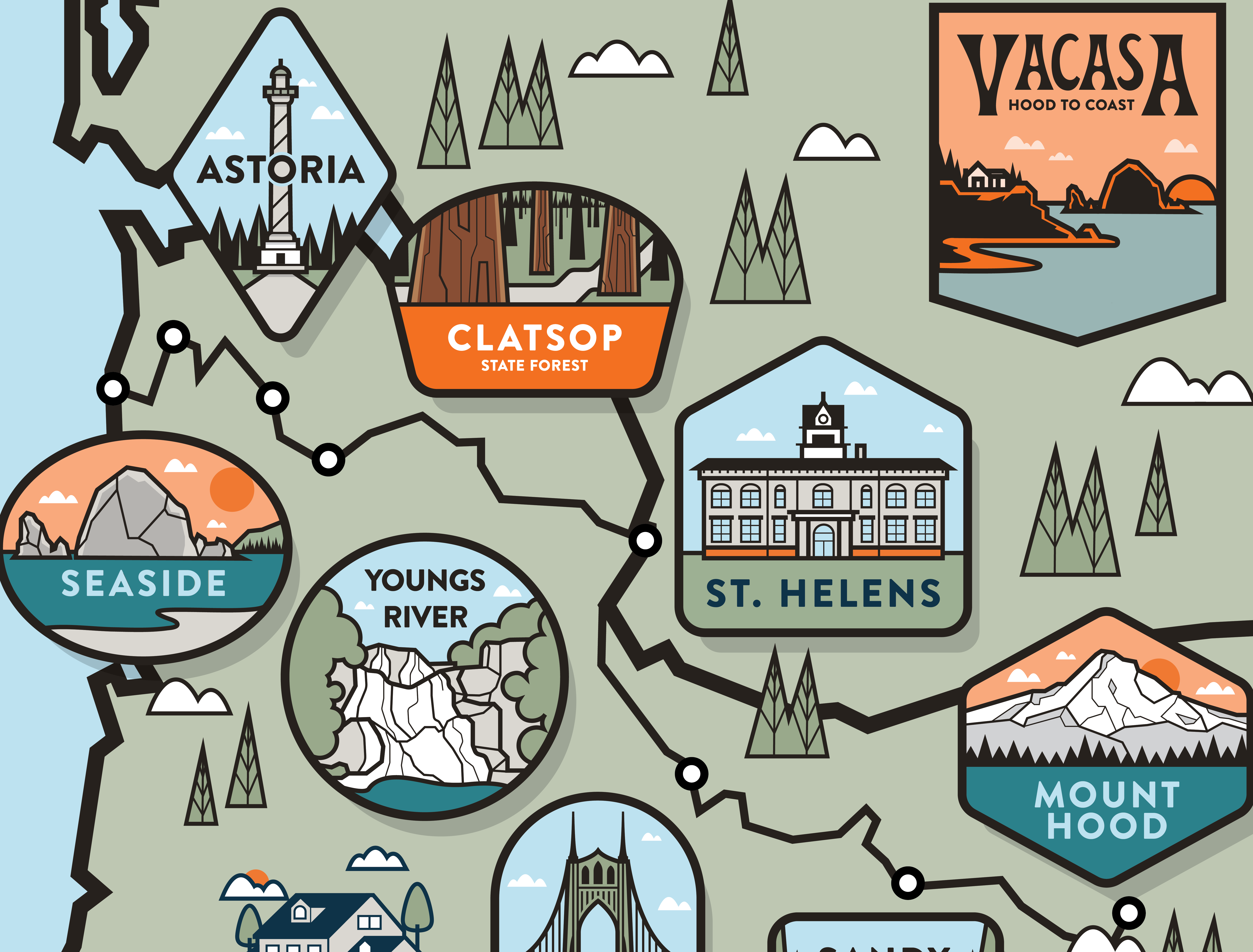 Hood to coast design.