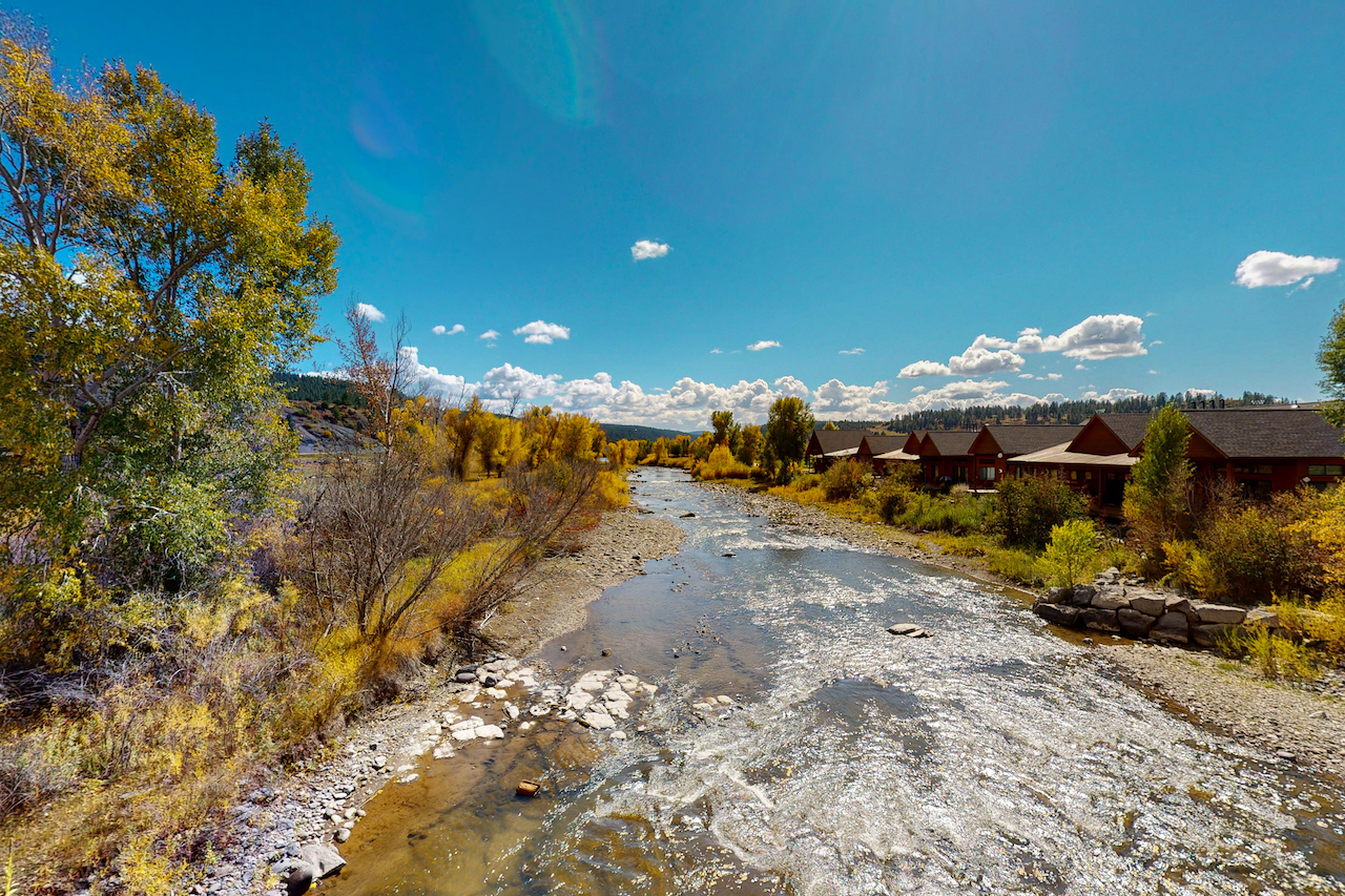 San Juan River in Colorado on a sunny day.