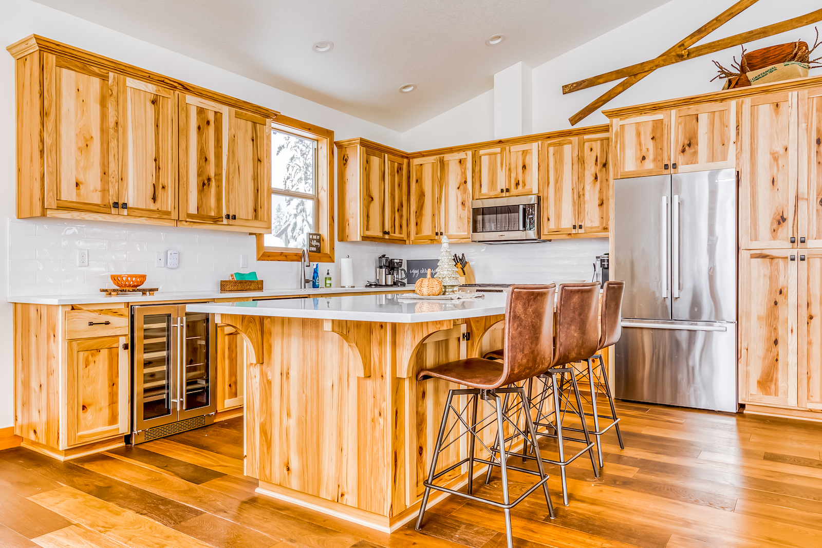 The kitchen of a vacation rental in Government Camp, OR.
