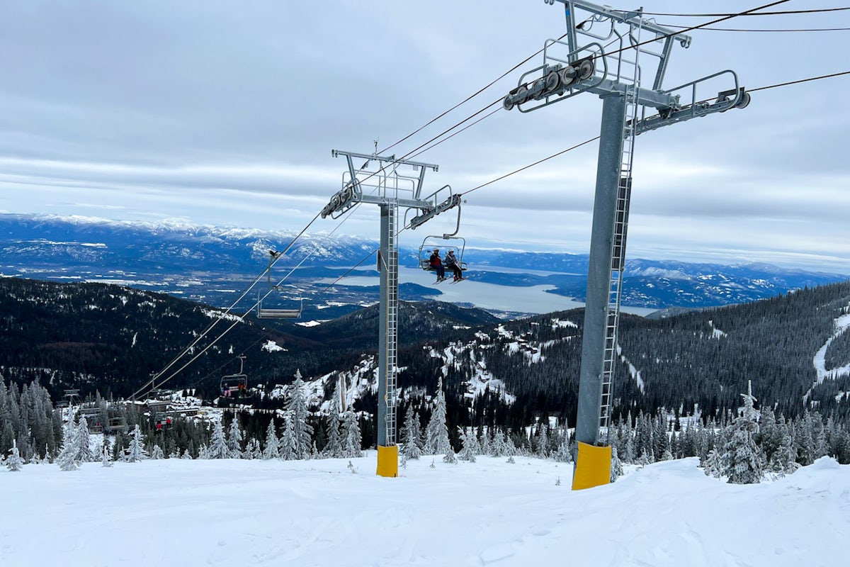 Coeur d’Alene, Idaho ski lift.