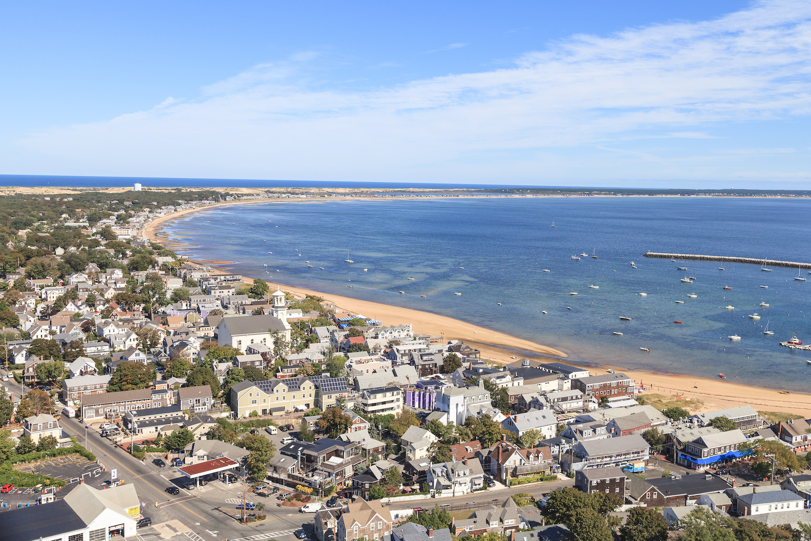 Birds eye view of Provincetown, Mass.