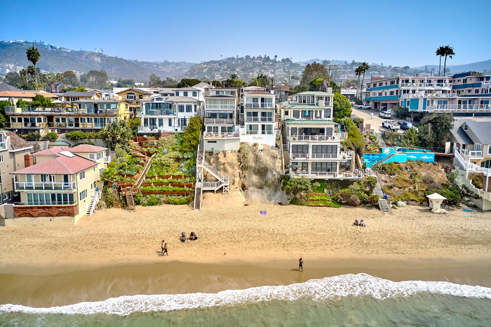 View of a vacation rental on Laguna Beach.