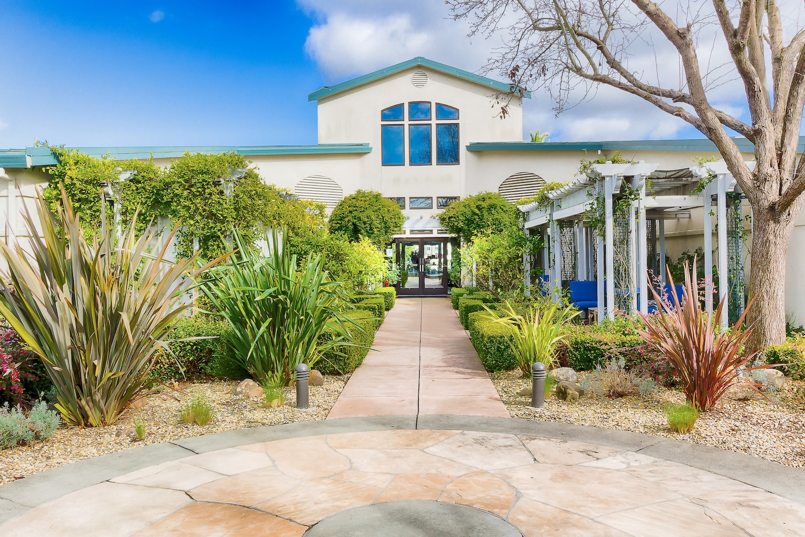 The Silverado Resort and Spa  entrance.