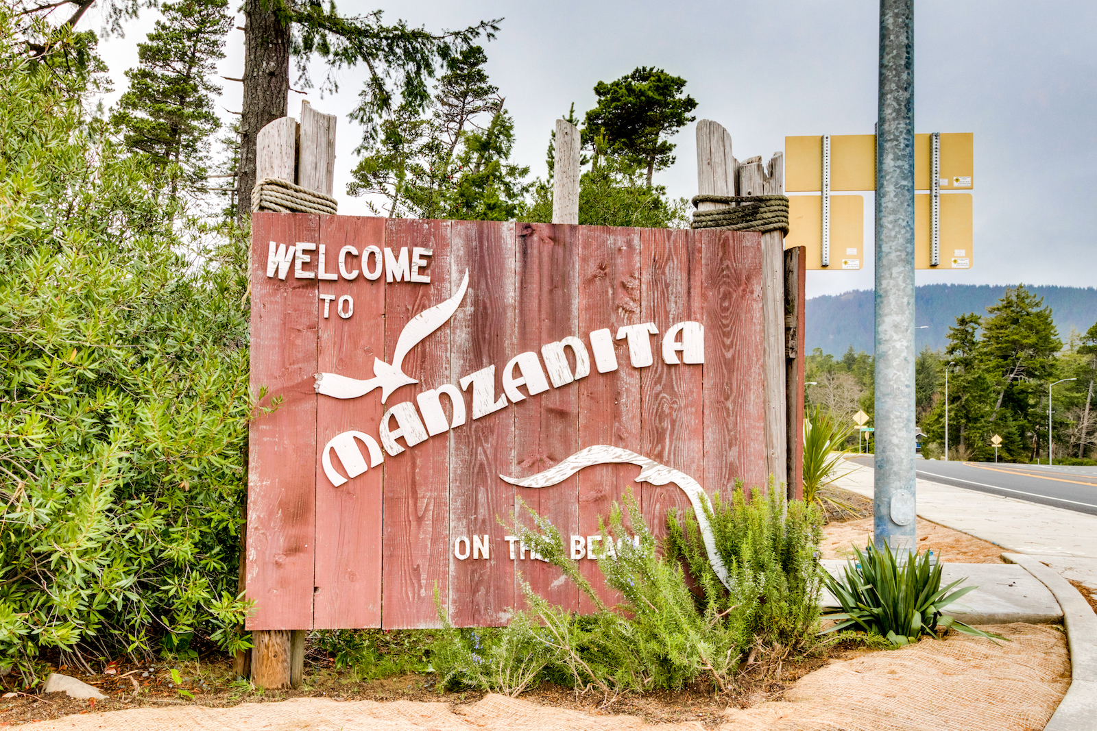 The Manzanita sign.
