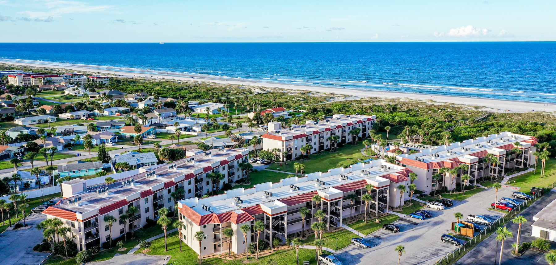St. Augustine, Florida drone shot.