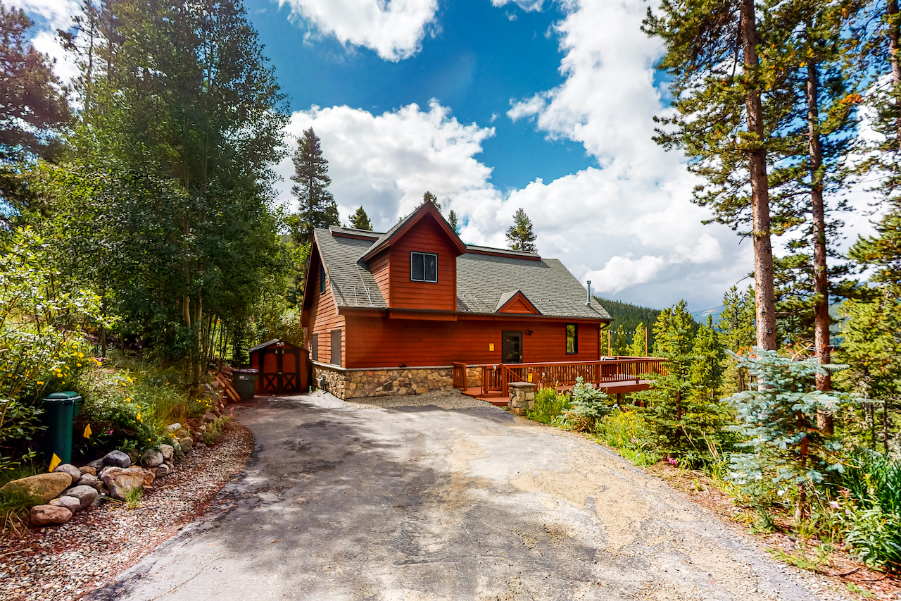 The exterior of a vacation rental in Breckenridge, CO.