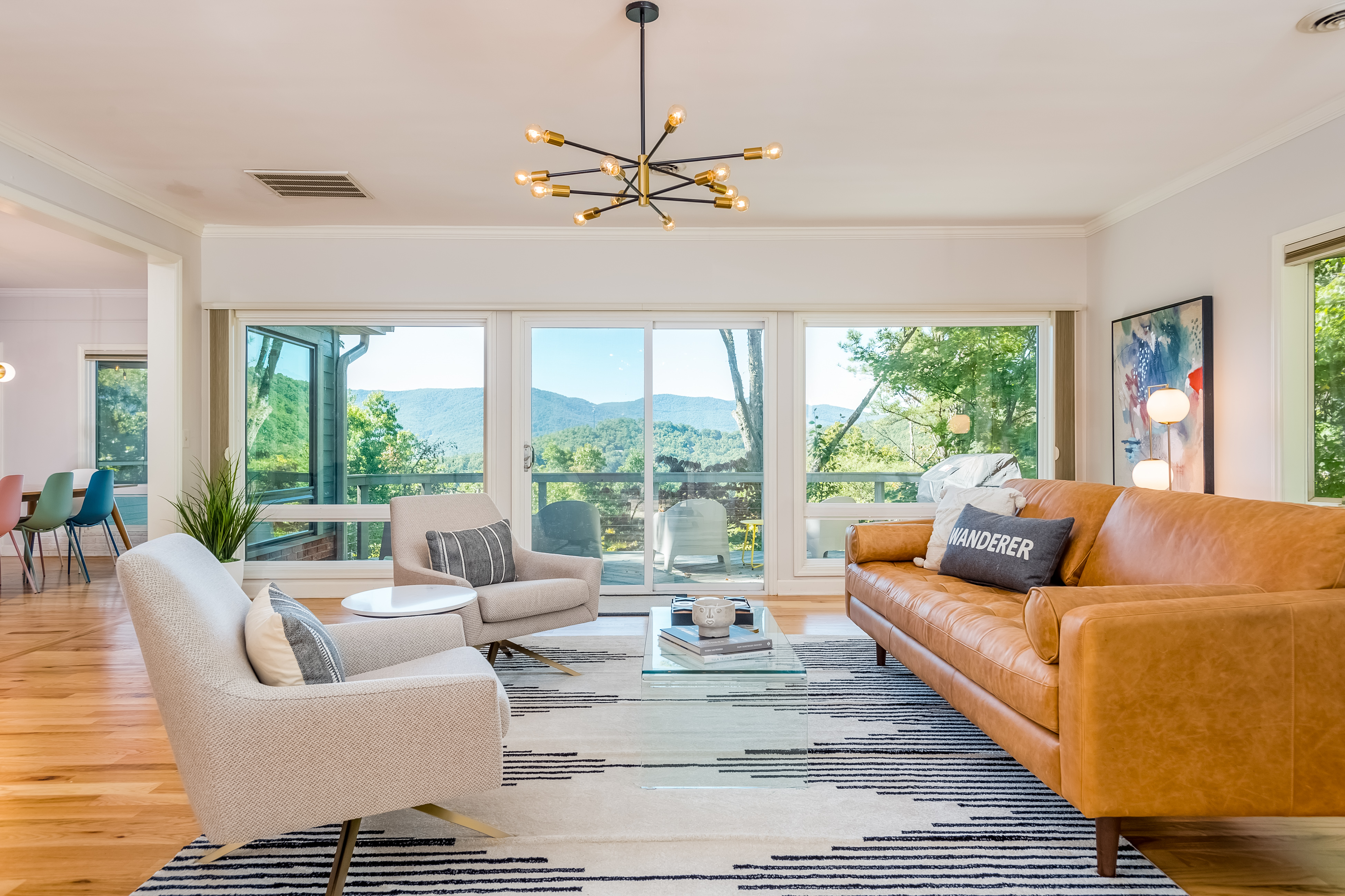Interior of Hi View House located in Black Mountain, NC