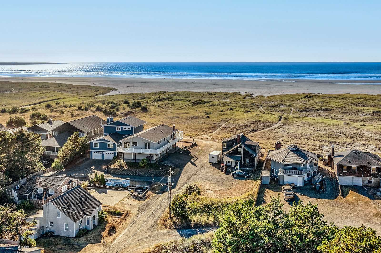 Beach houses in Seaside, OR.
