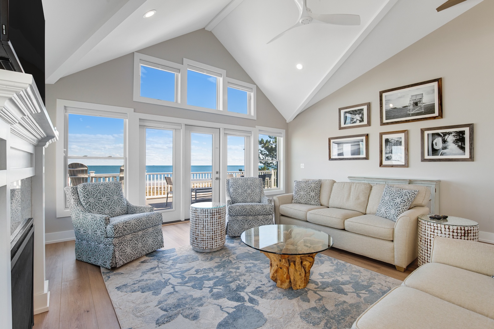 the livingroom of a vacation rental in South Bethany, DE.
