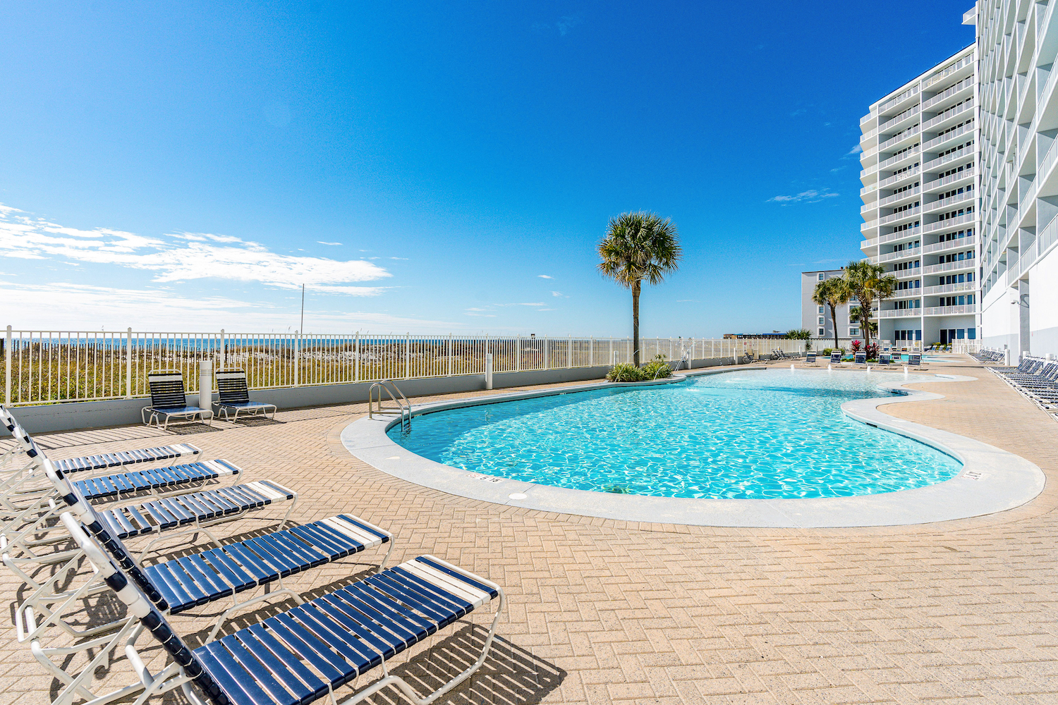 The Lighthouse Resort pool in Gulf Shores, Alabama.