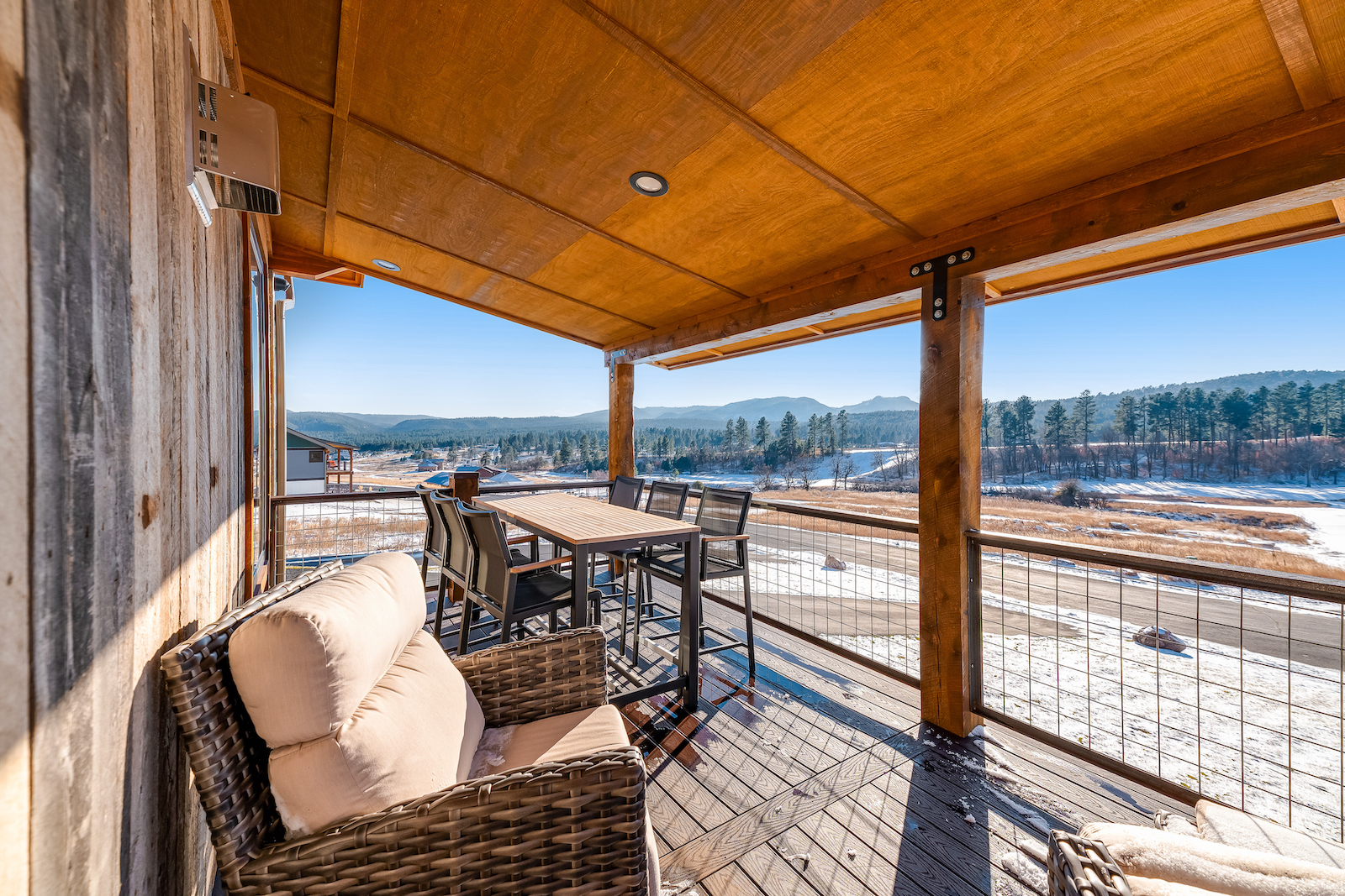 The view from a deck at a Black Hills vacation rental.