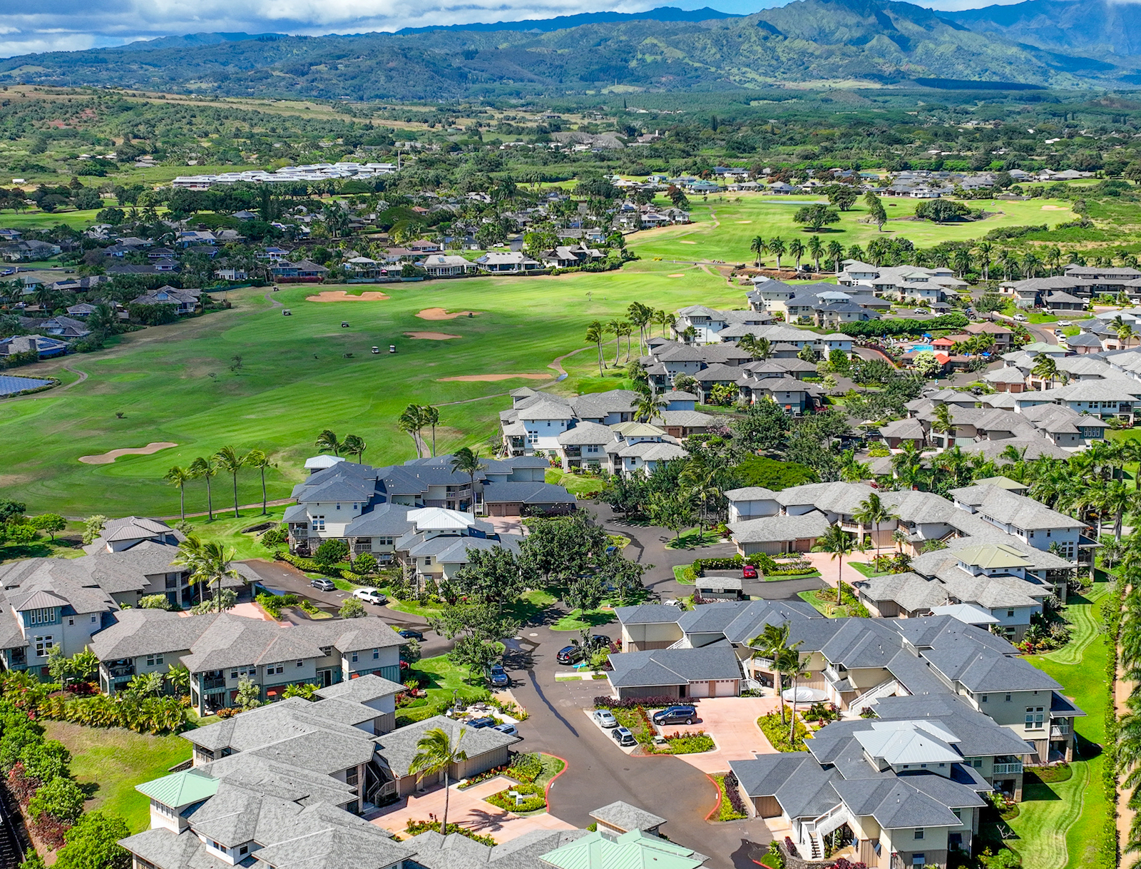Aerial shot of Pili Mai Resort.