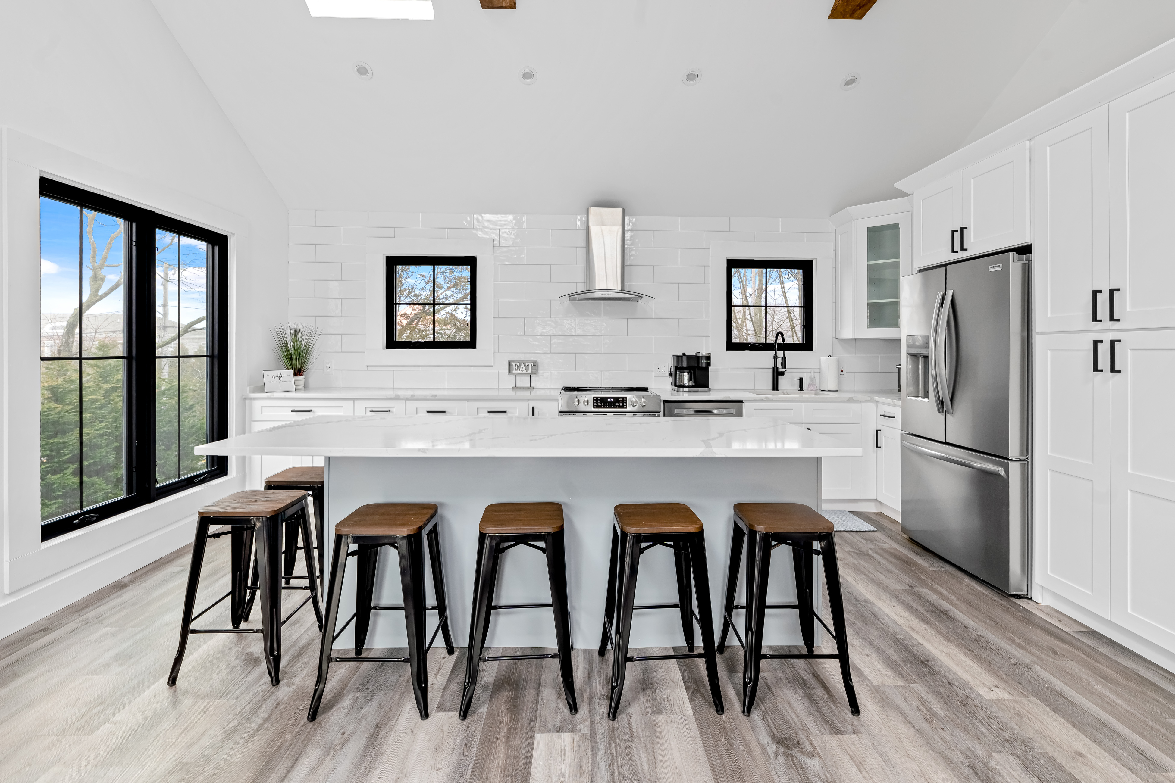 modern sleek kitchen in the hamptons