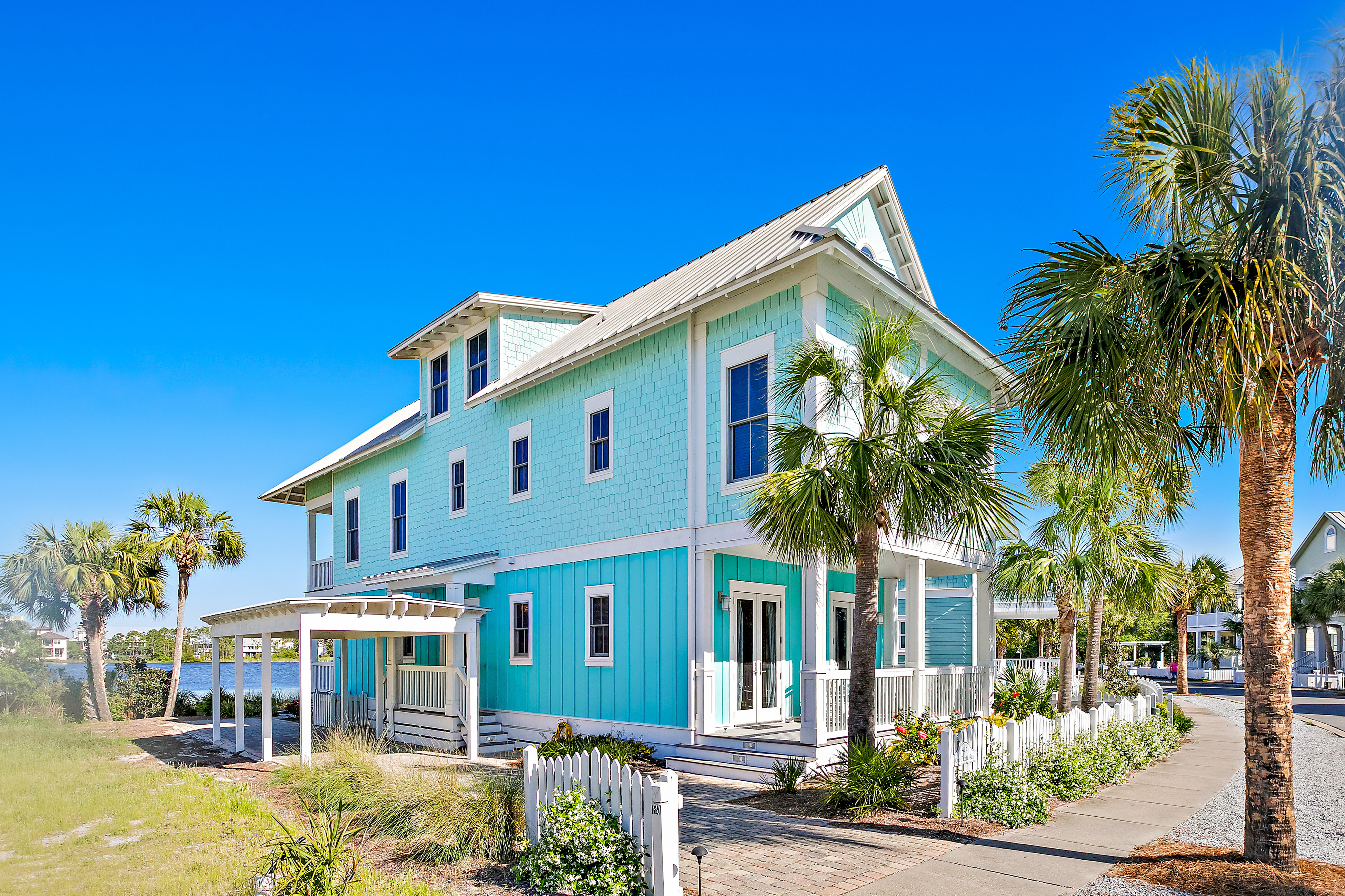 blue beach house rental