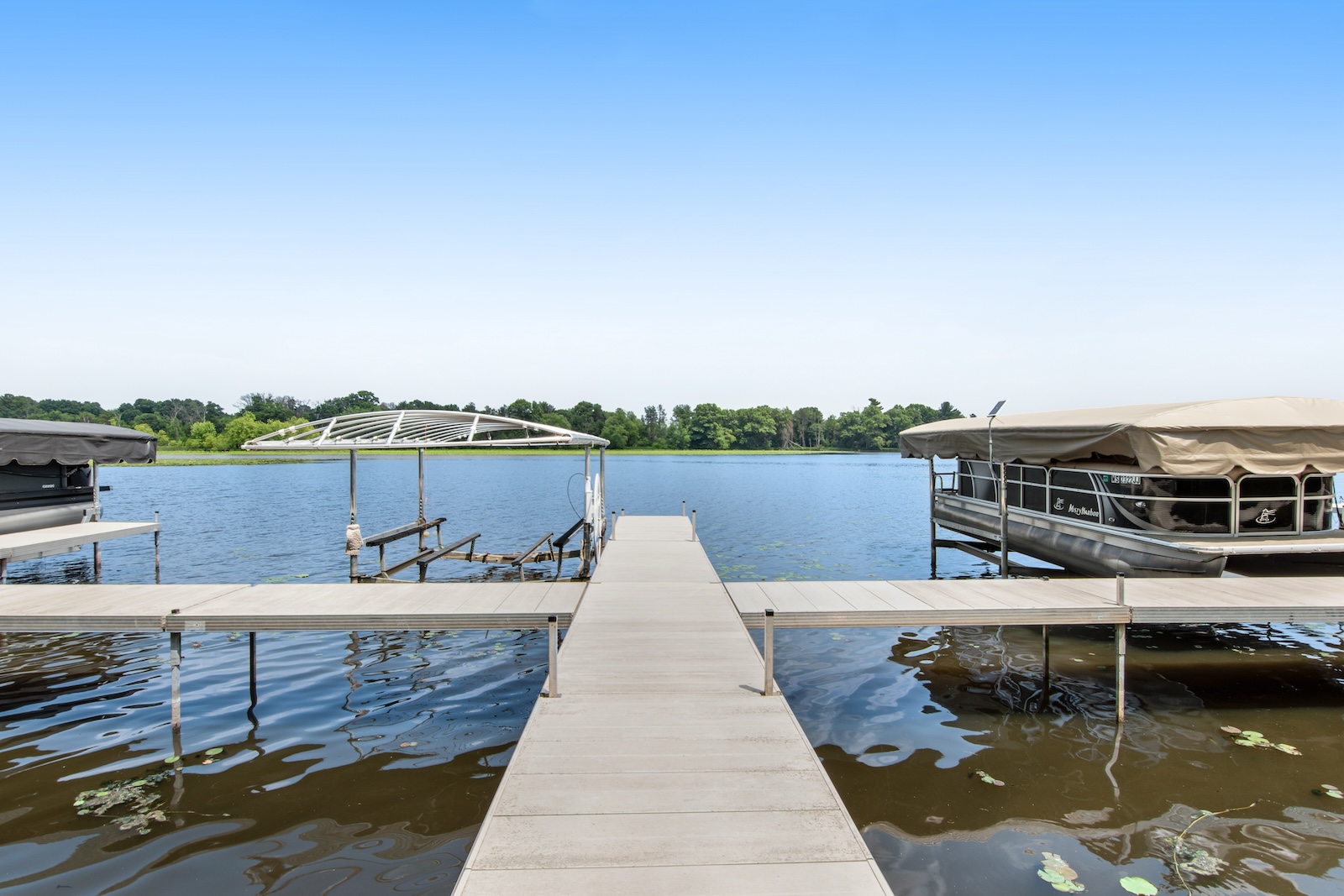 The dock area of a vacation home in Necadah, WI.
