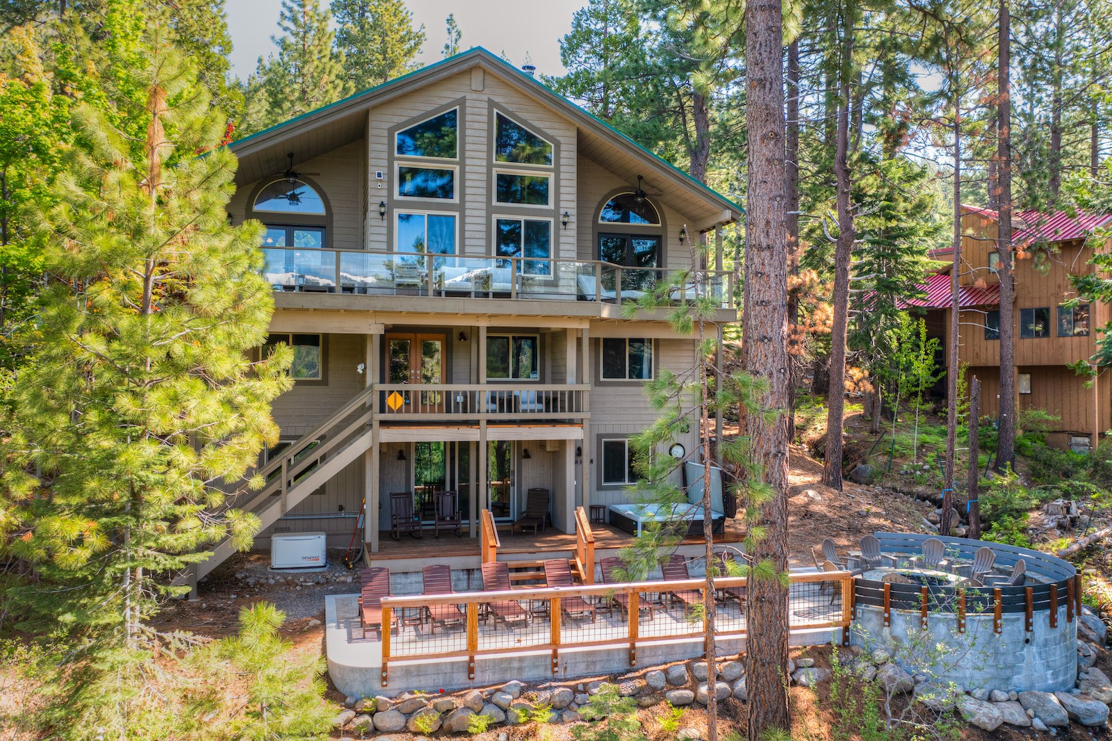 A large vacation rental in Truckee, CA.