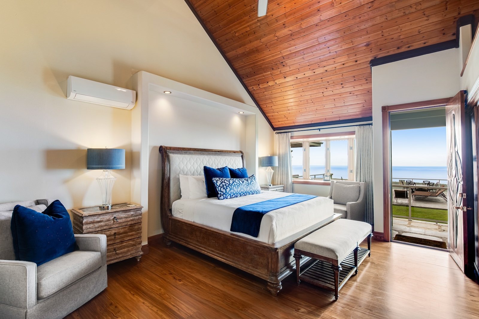 A bedroom at a vacation rental in Hawaii.