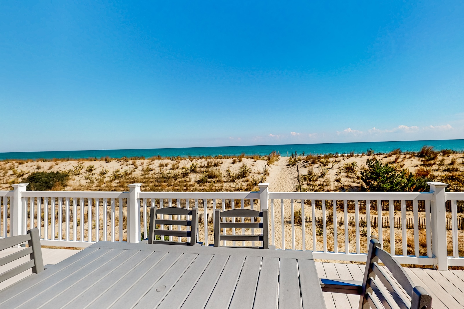 View from the back deck of Bethany Beach vacation rental.