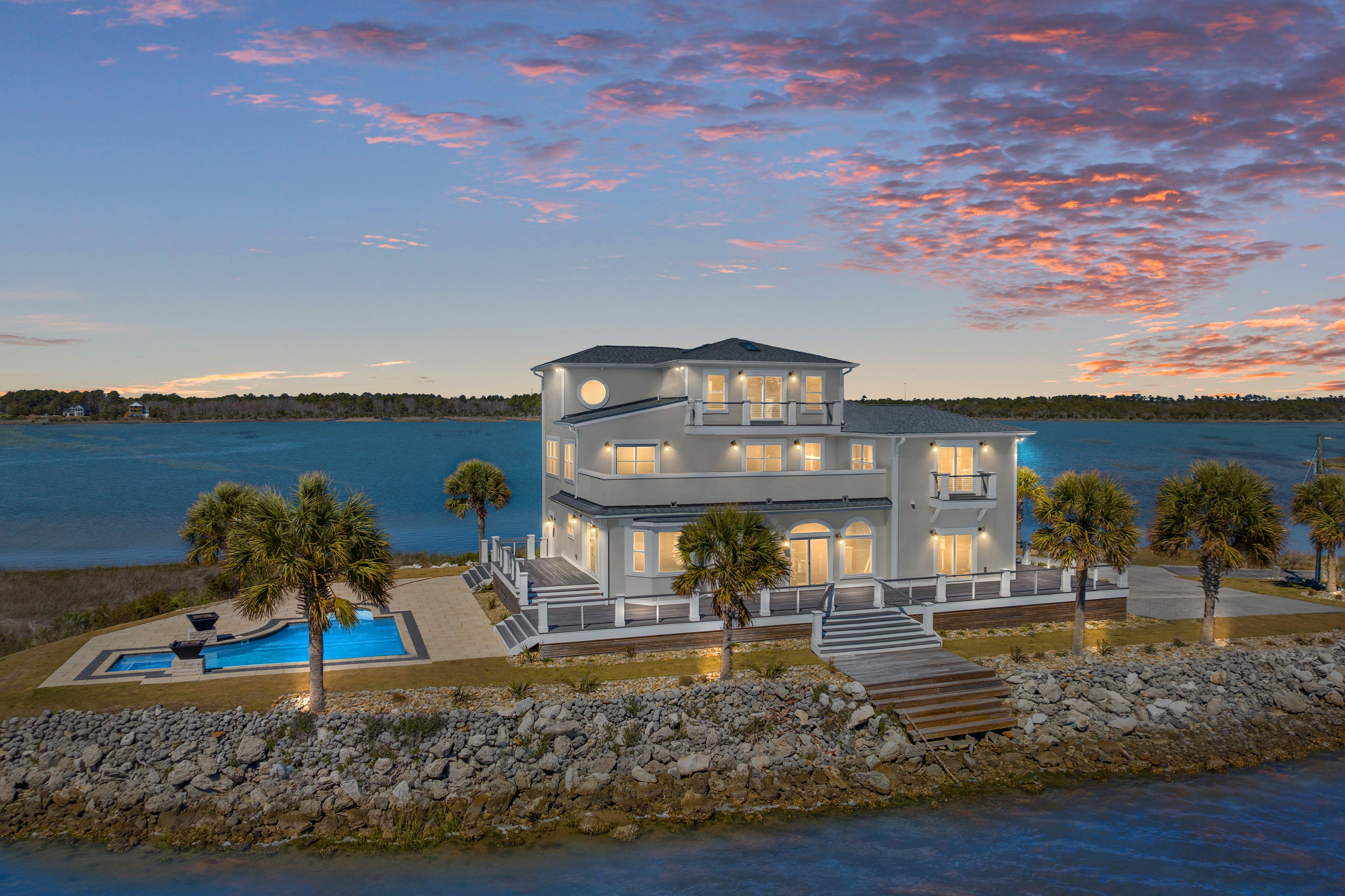 A vacation rental on an island in Topsail Island.
