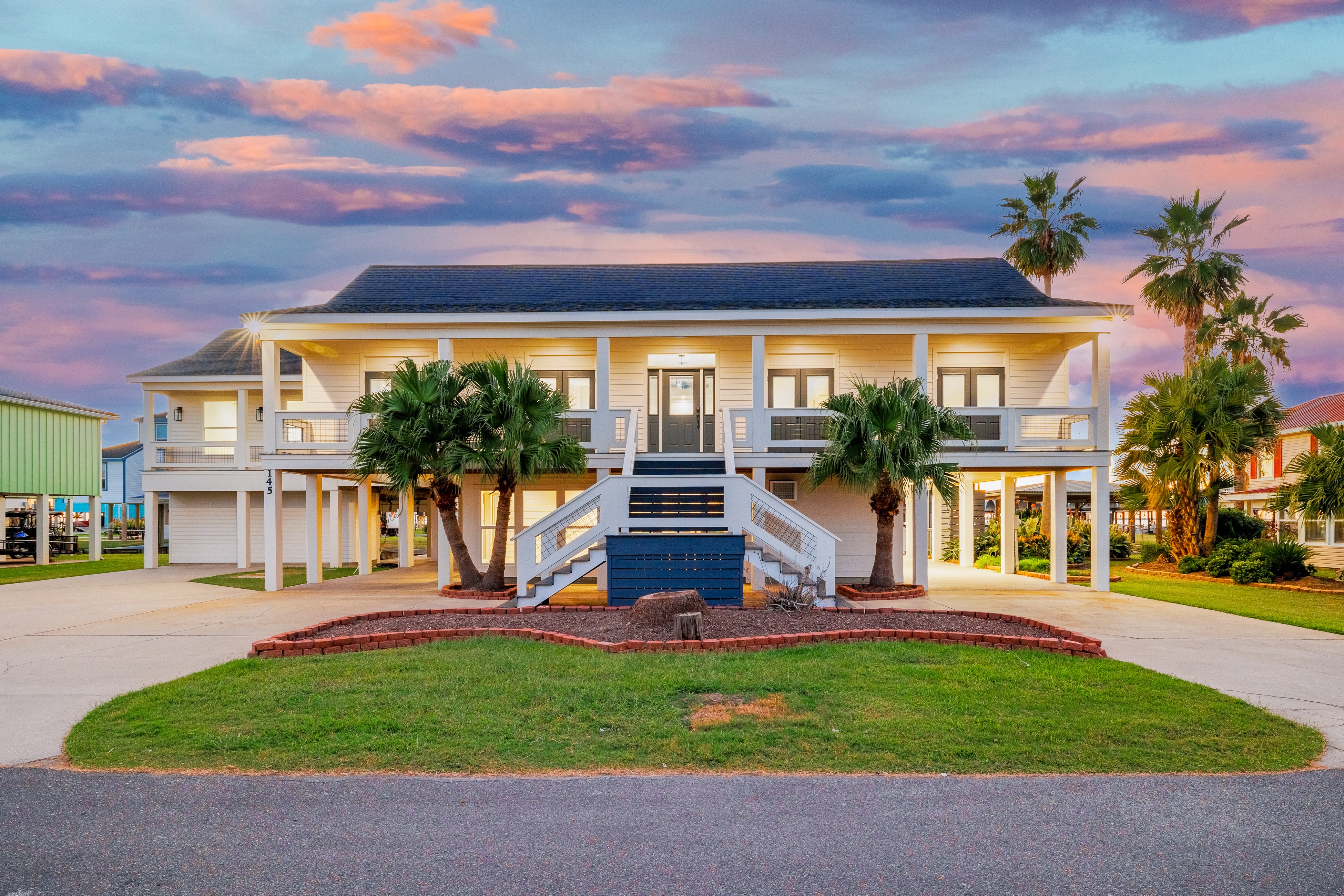 Modern lake home on Calcasieu Lake