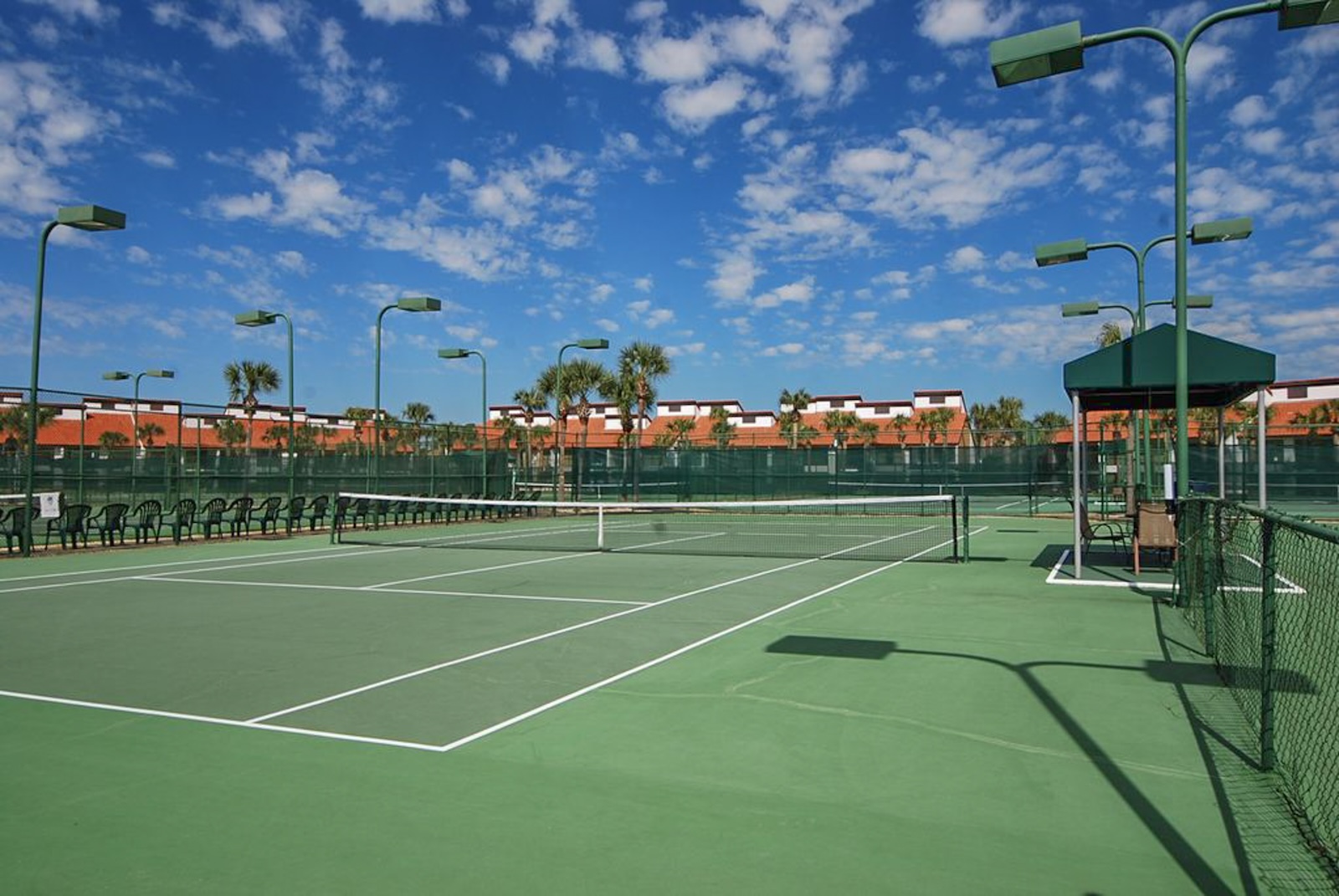 A tennis court in PCB.