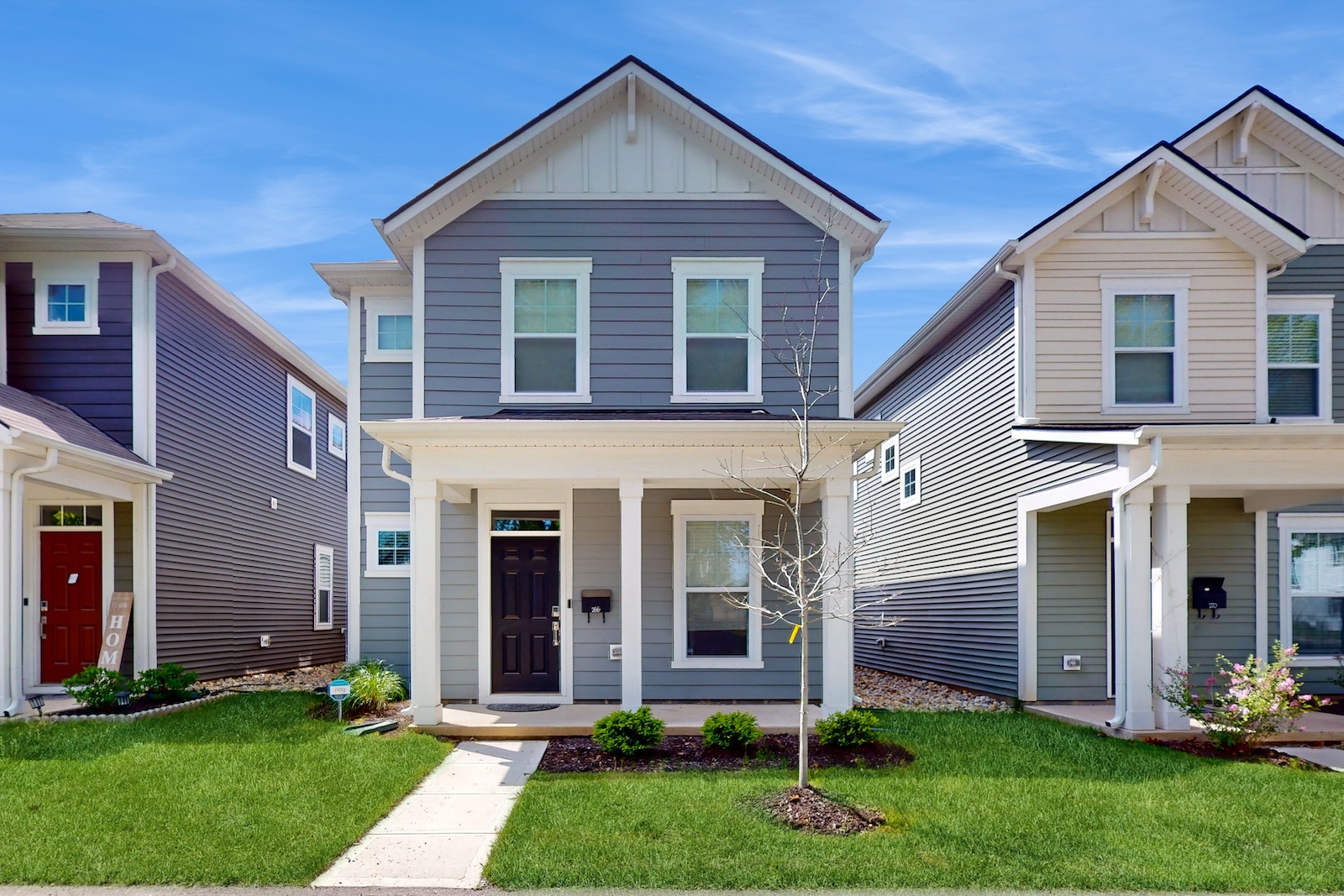 The exterior of a house in Indianapolis.