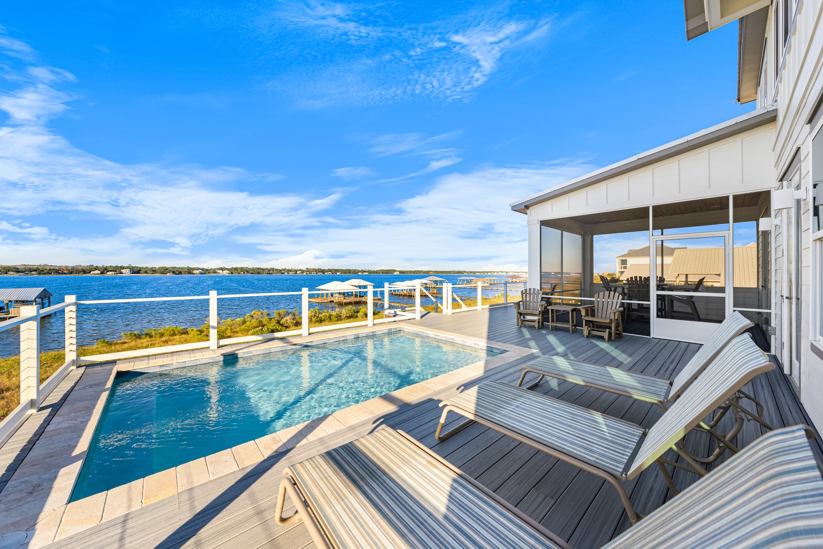 The pool at a vacation rental in the Gulf Shores.