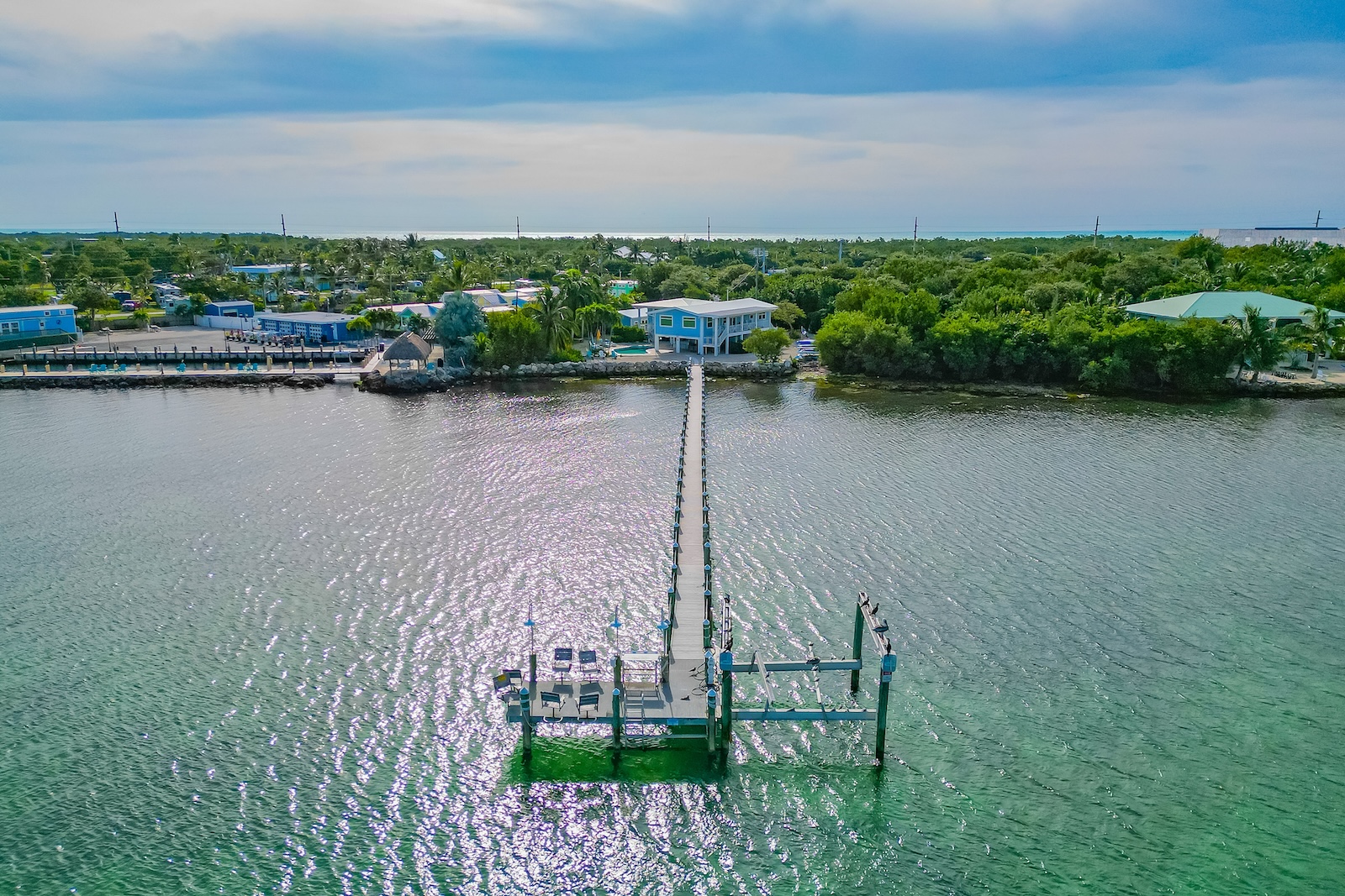 Vacation rental with a lengthy dock in Marathon, FL.