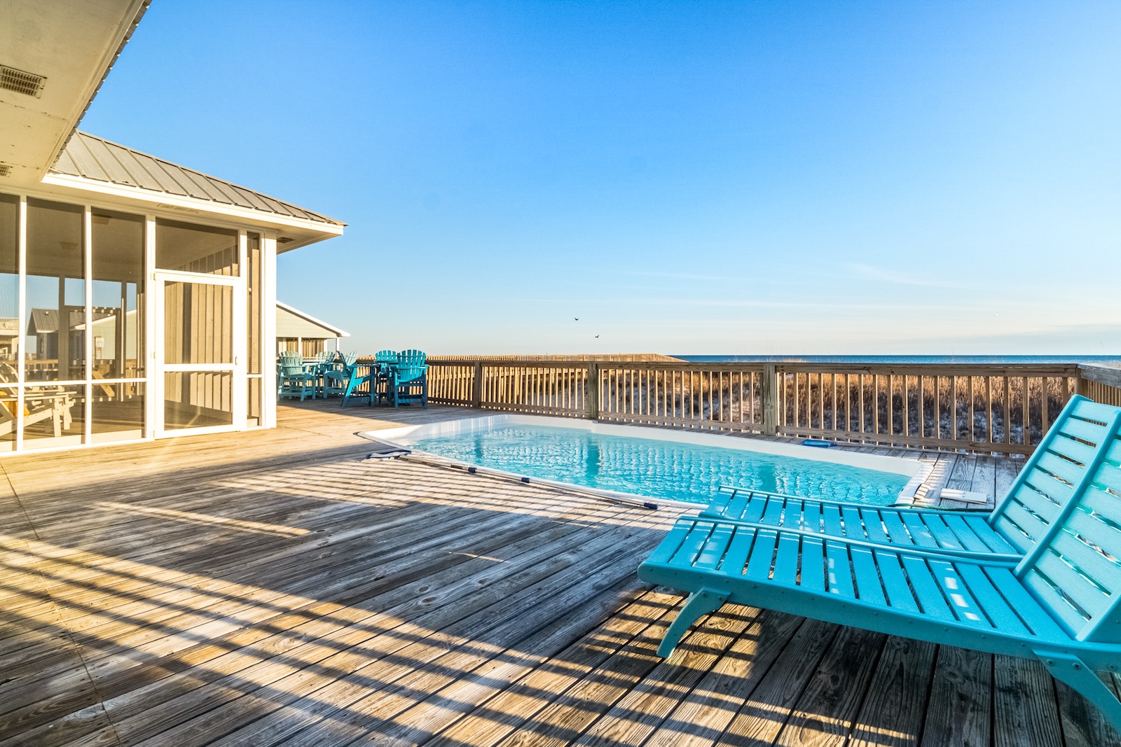 The pool of a Gulf Shores Alabama rental.