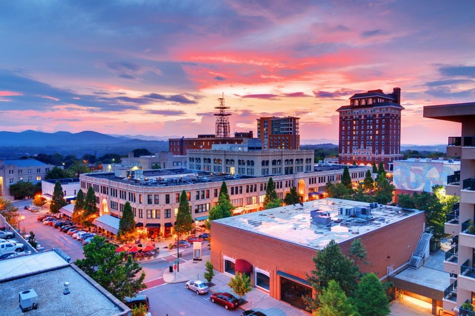 The city of Asheville.