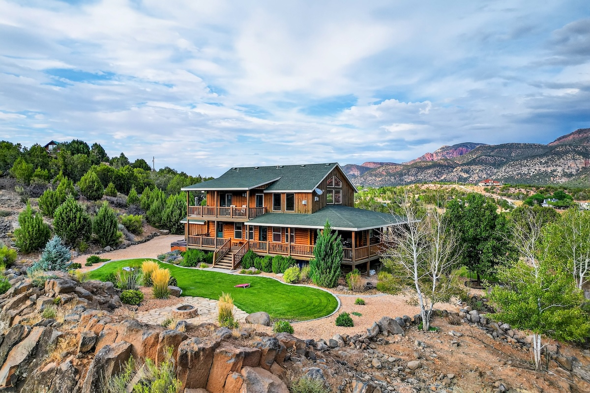 The exterior of a home in Utah.