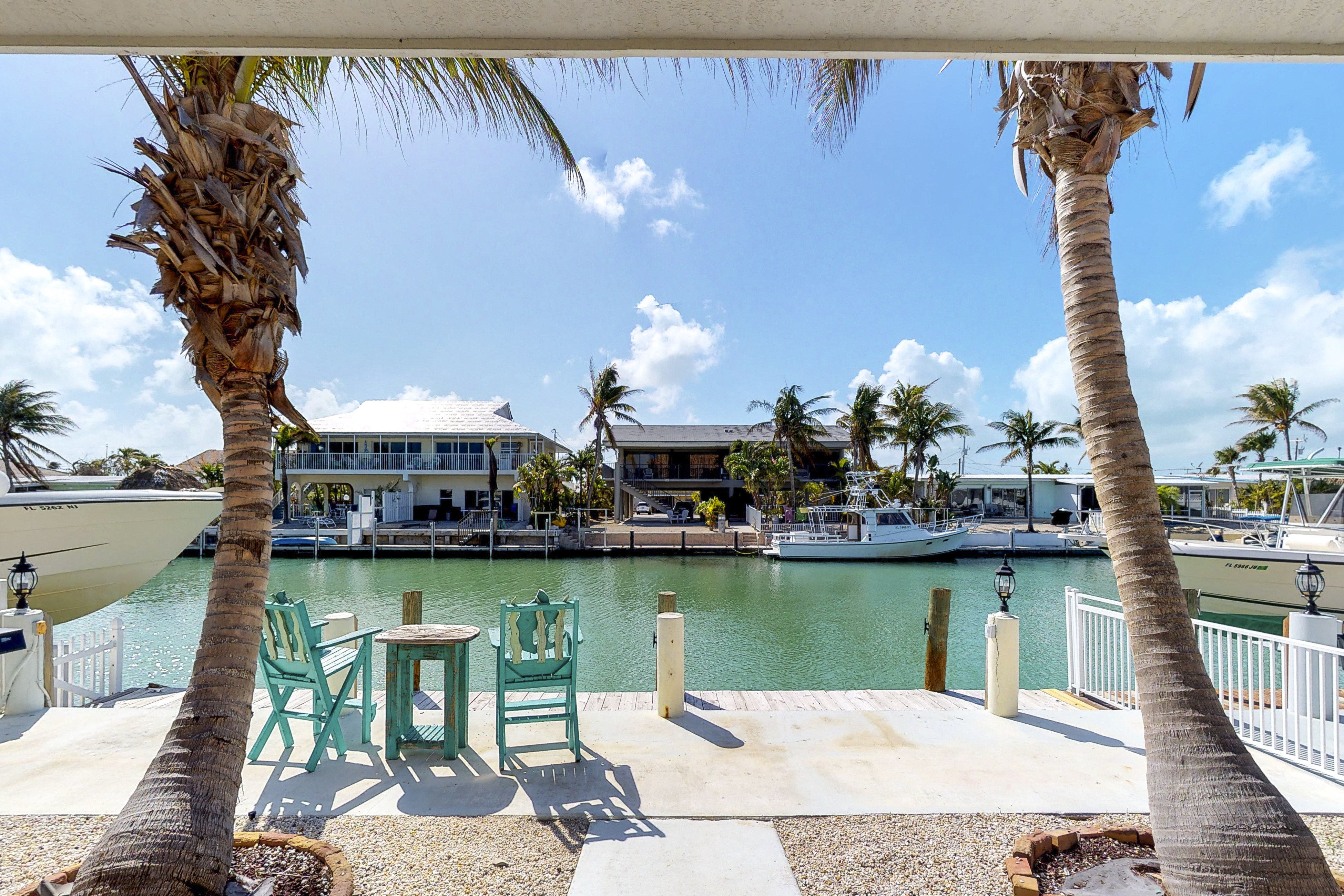 Vacation rental in the Florida Keys with a dock